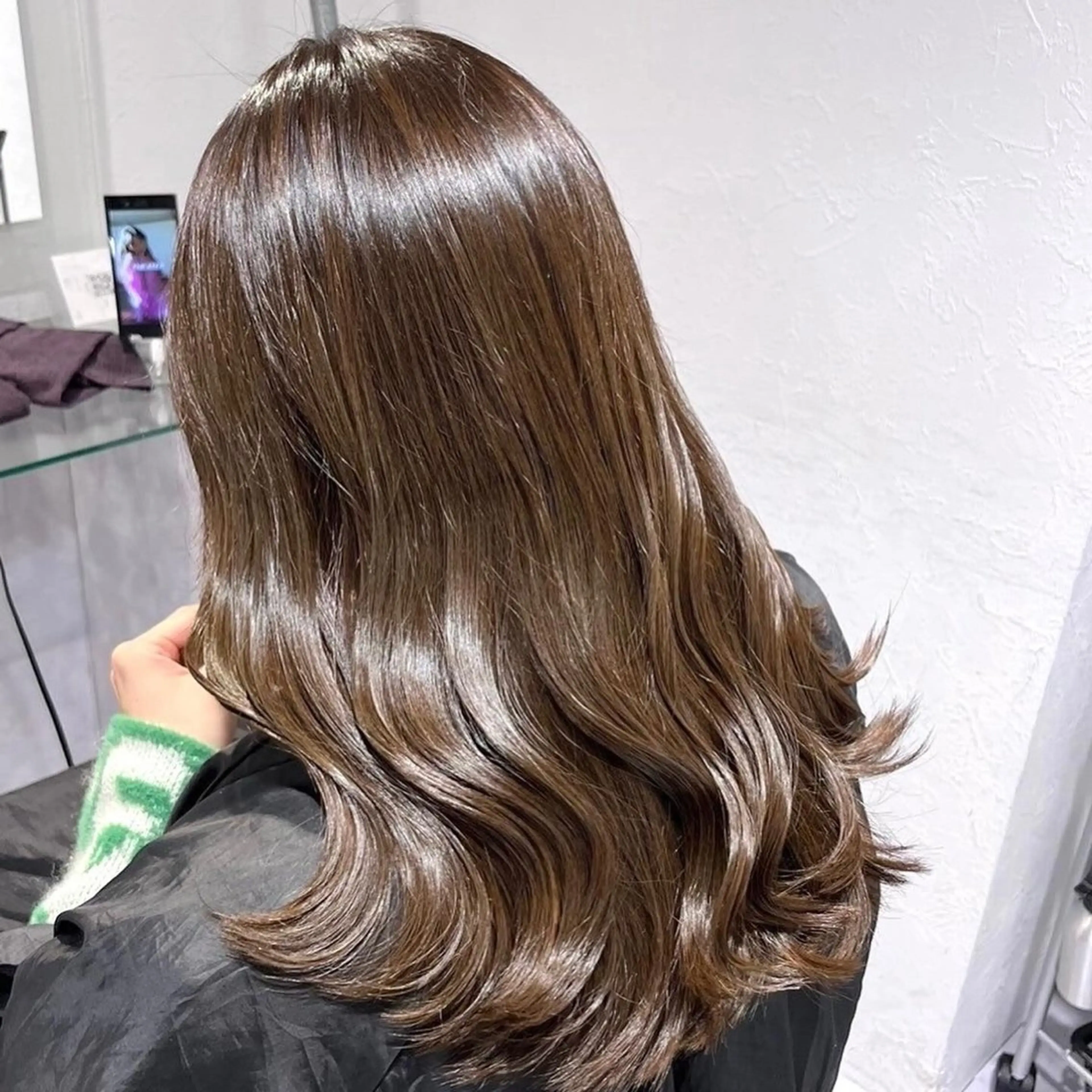 ロング カラー ヘアアレンジ ブリーチ ブリーチなしカラー 髪質改善 🫧原宿艶ワンカラー /ダブルカラー🫧のヘアスタイル