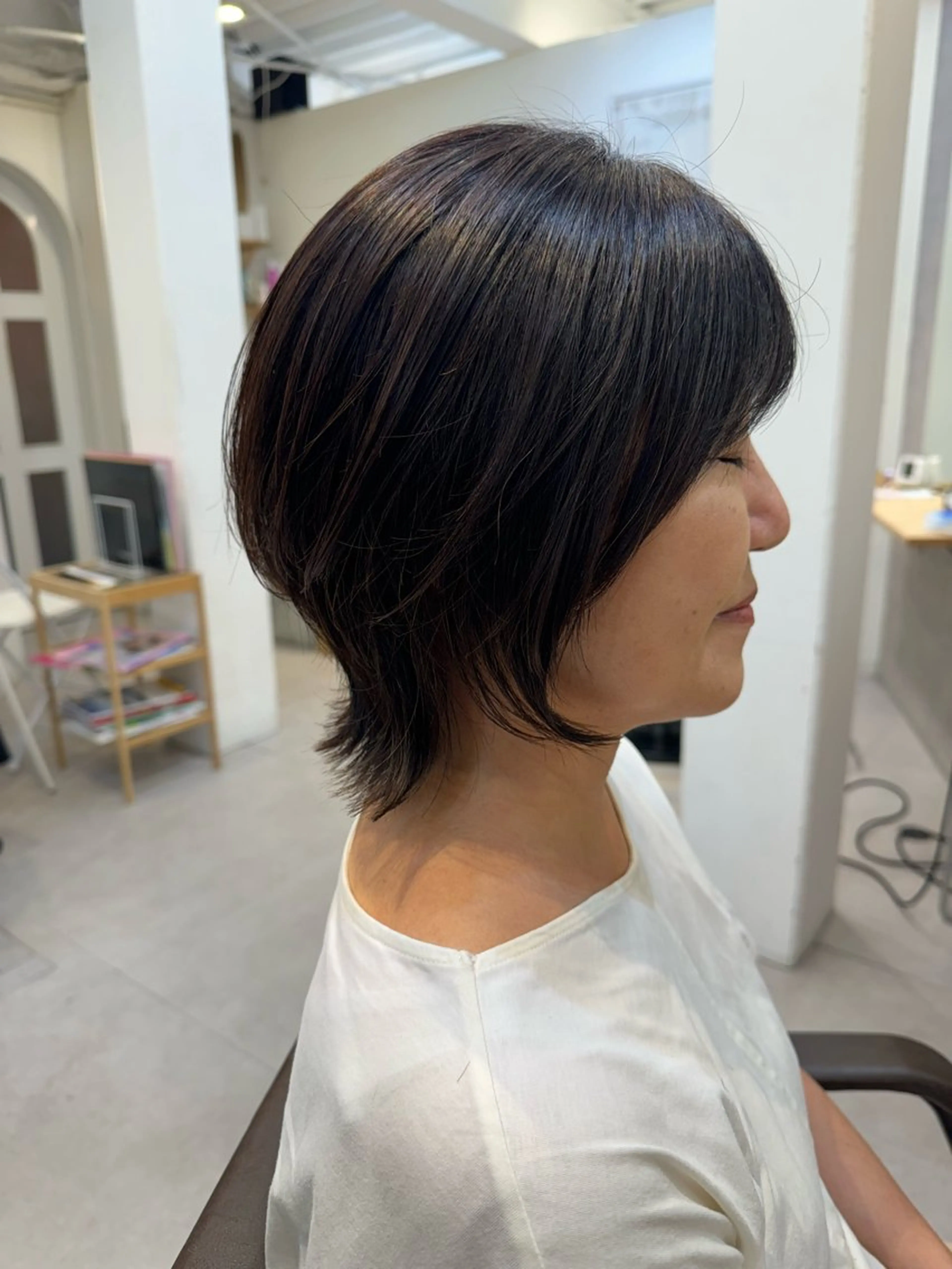 ミディアム カラー ウルフカット Dxxxx III所属・女性目線の大人 メンズ*Ayakaのヘアスタイル