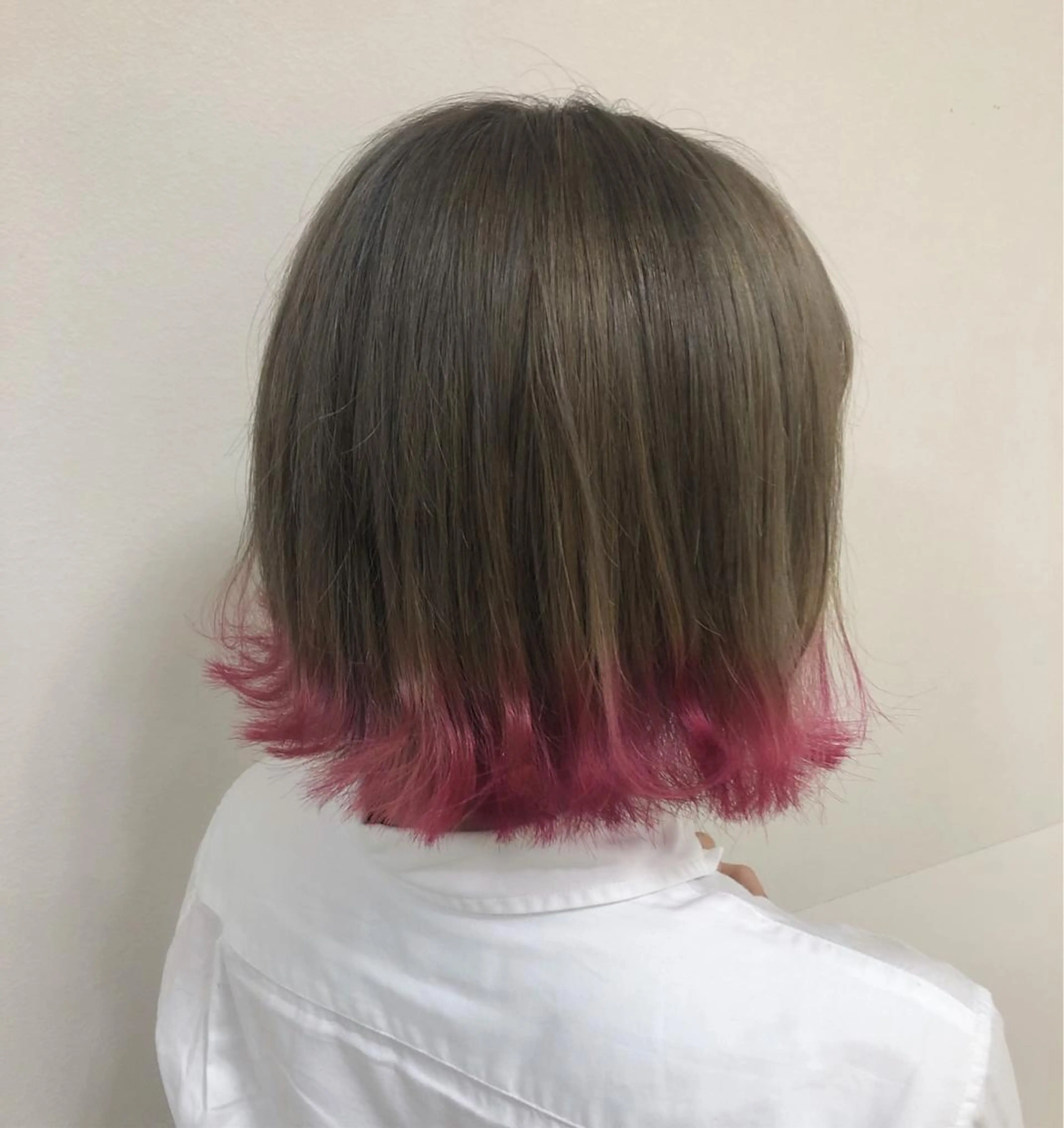 ミディアム カラー ヘアアレンジ ベージュカラー ミルキーベージュ ピンクカラー enurk店 🍋 丸谷みく♥のその他イメージ