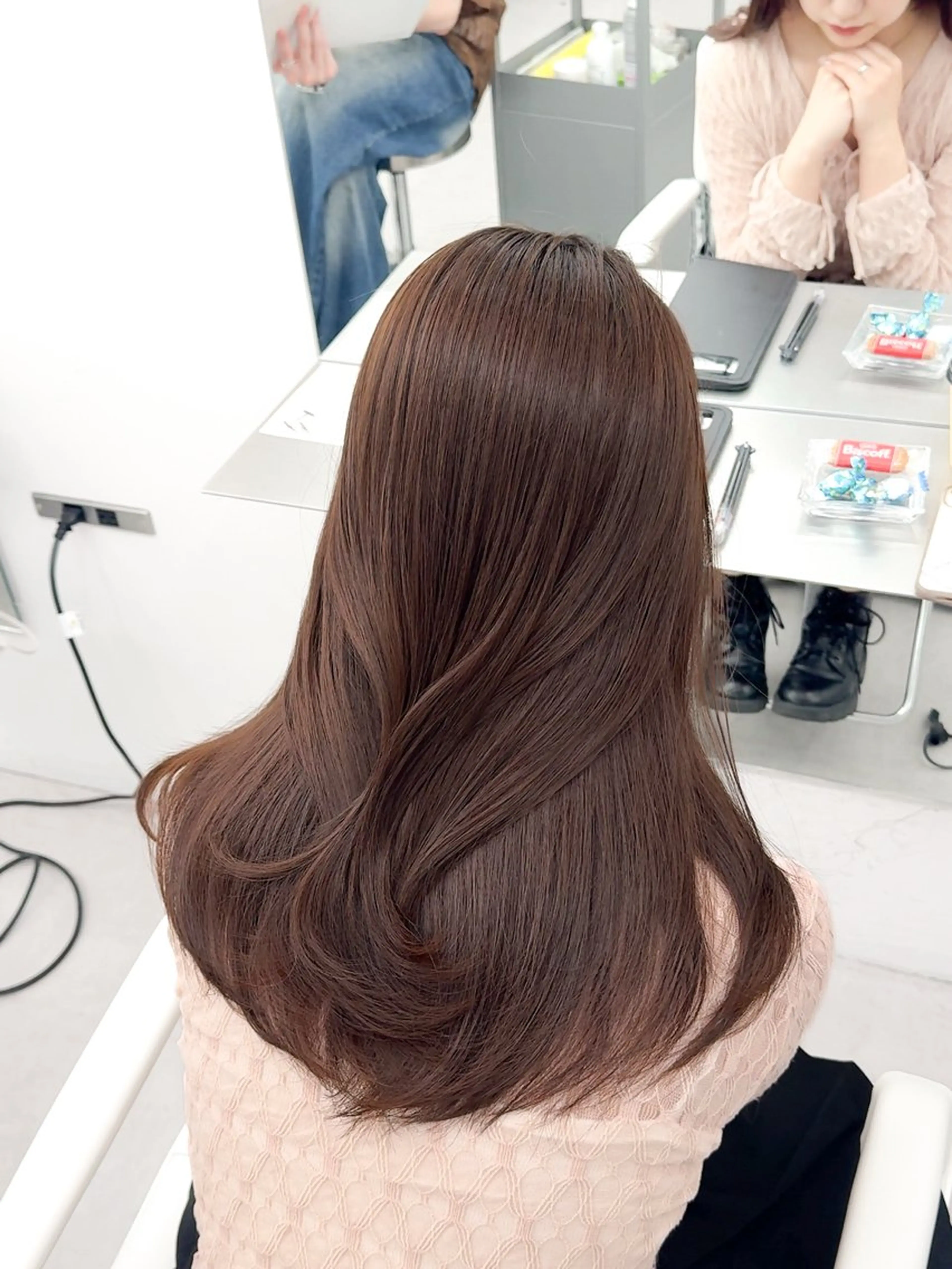 ミディアム カラー ヘアアレンジ 最小顔周り&レイヤー 特化/池袋/kokiのヘアスタイル