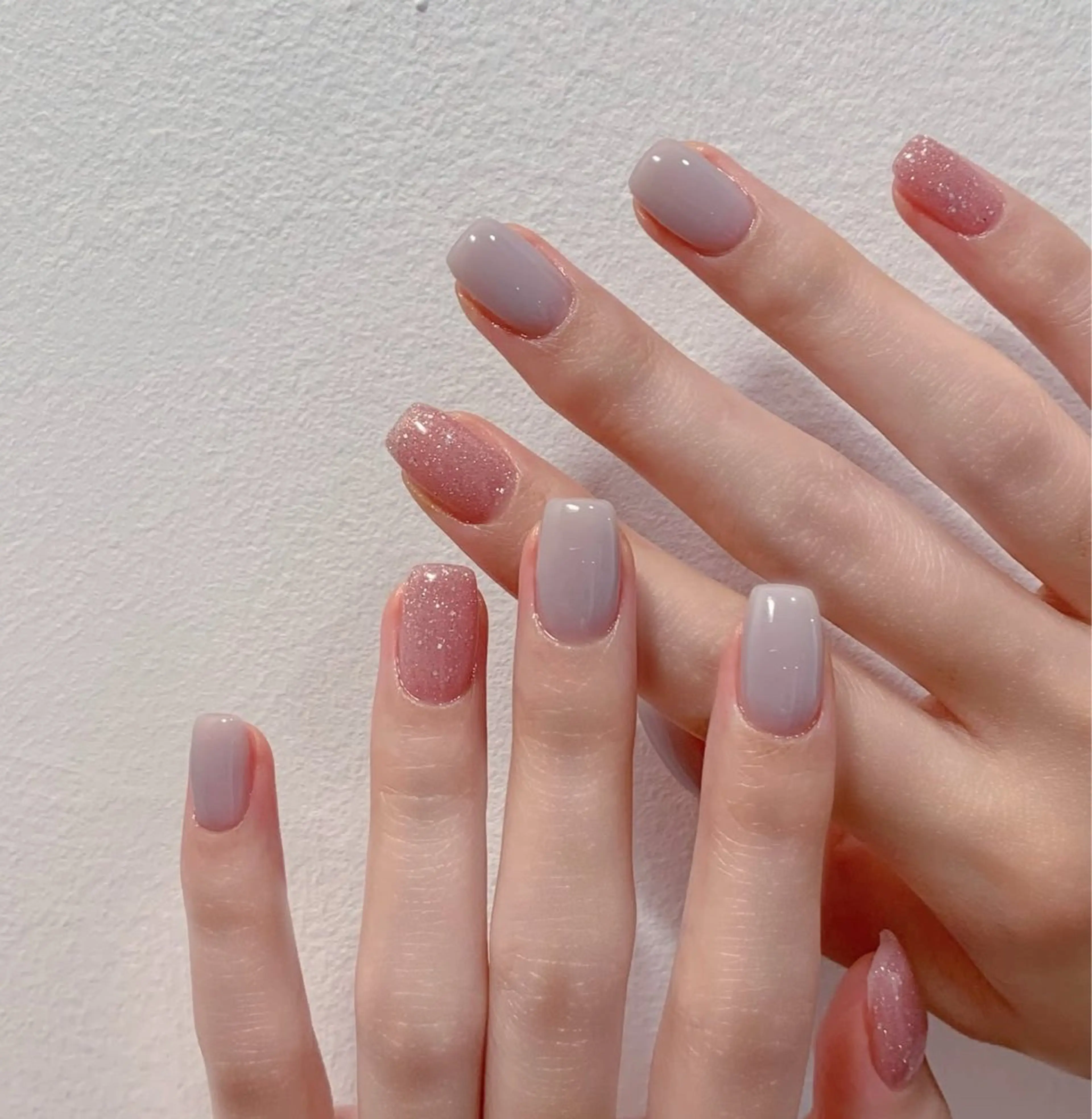 ネイル ハンドネイル 🎀PG🩵 ネイルサロンのネイルデザイン