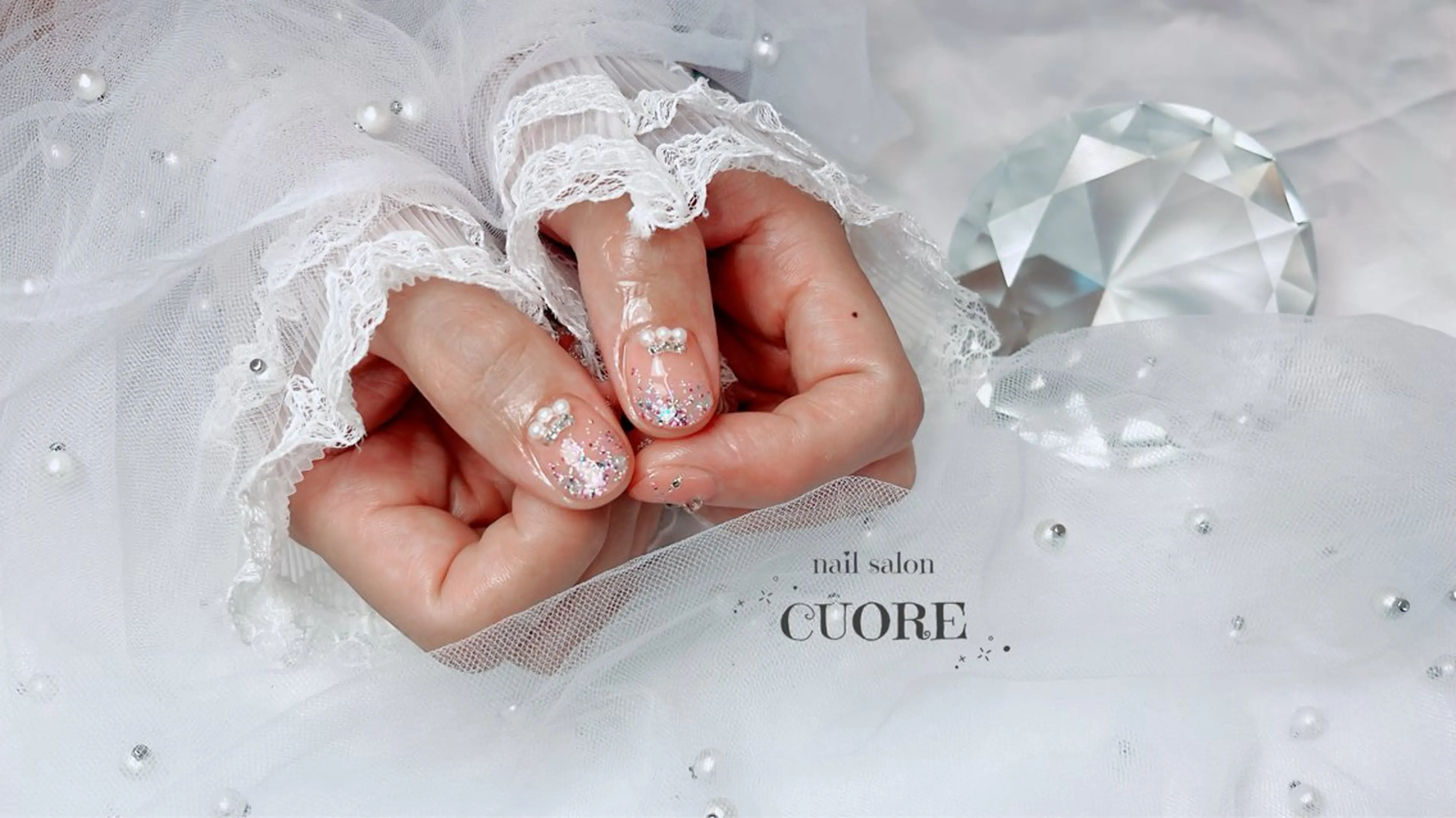 ネイル キラキラネイル ラメ(グリッター) ラメグラデーション ハンドネイル CUORE____nail所属・nail salon CUOREのネイルデザイン