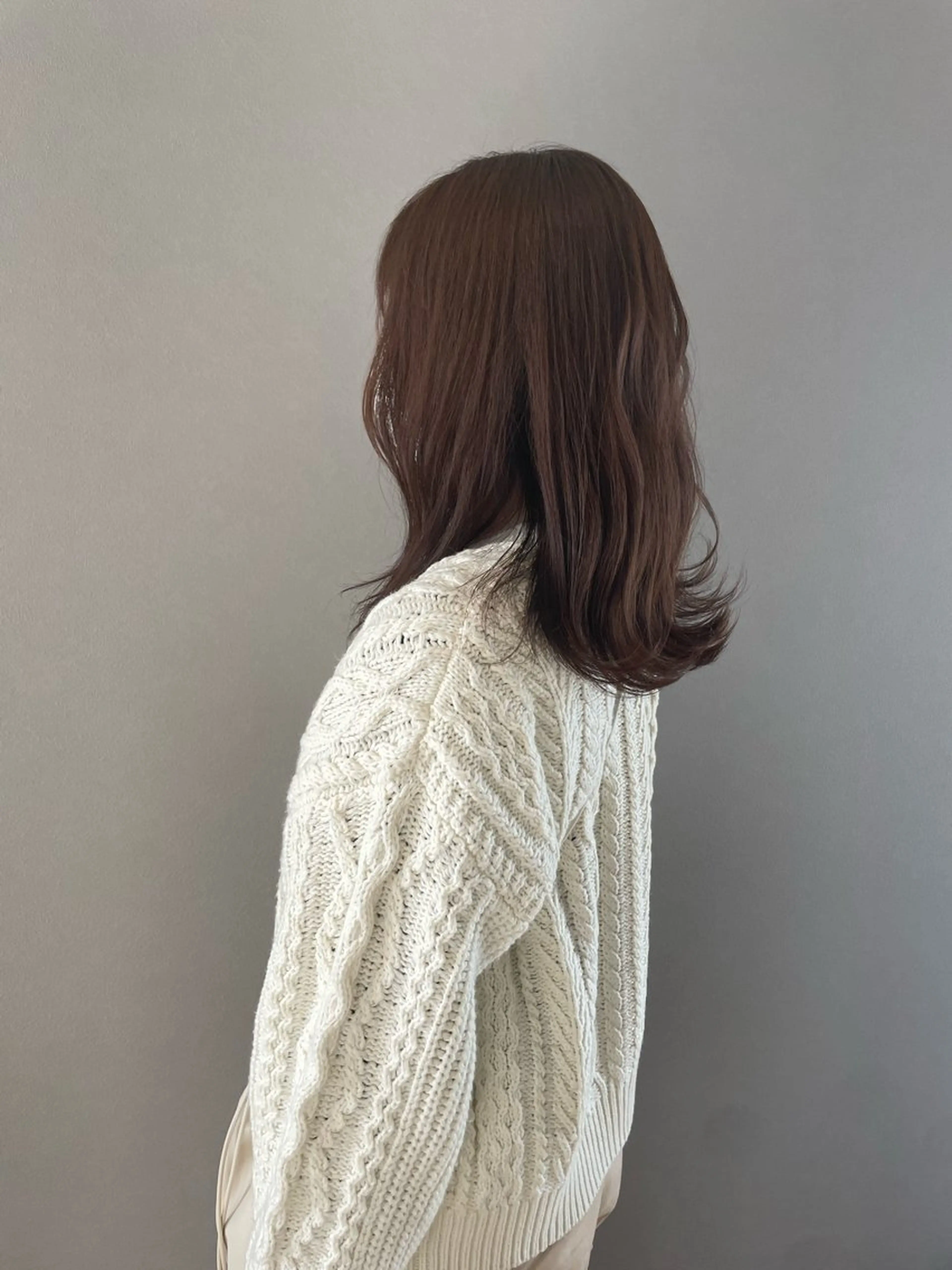セミロング カラー otto滑川市 yukaのヘアスタイル