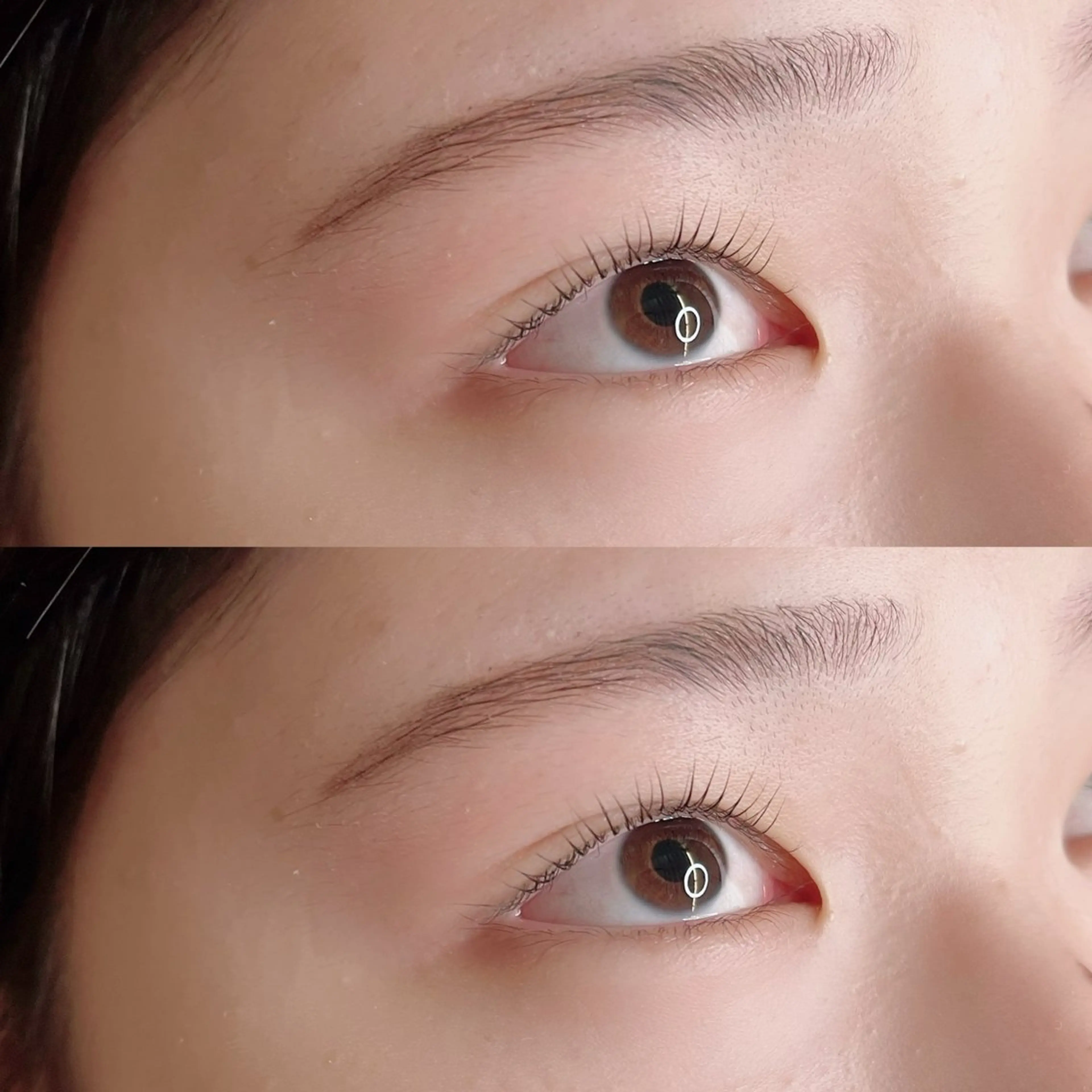 まつ毛パーマ上下の写真