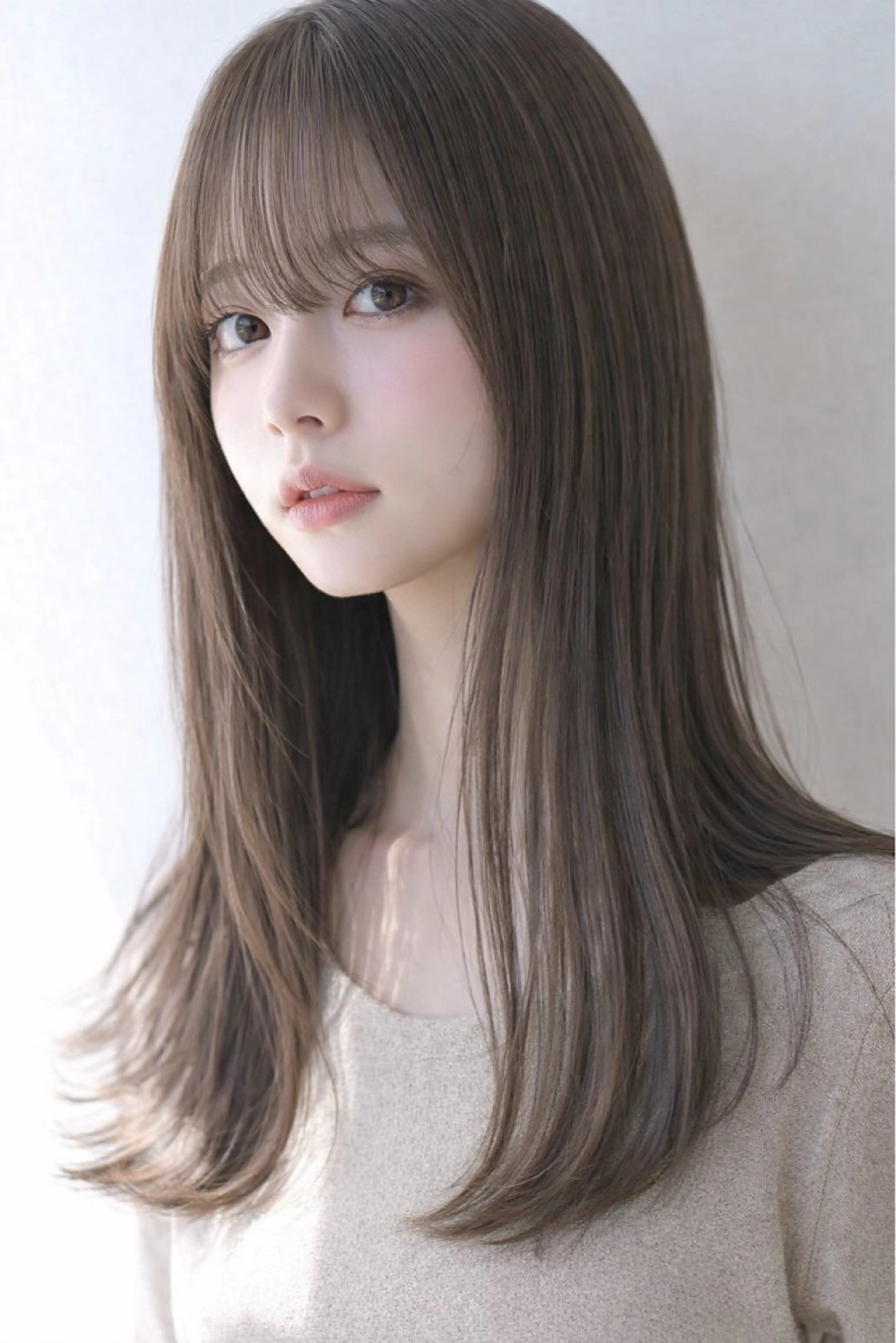 ロング カラー アディクシーカラー ベージュカラー ブリーチ 透明感カラー ブリーチなしカラー カット ヘアカラー トリートメント SALOWIN(サロウィン)広島並木通り所属・田村和範/似合わせ カラー/髪質改善のヘアスタイル