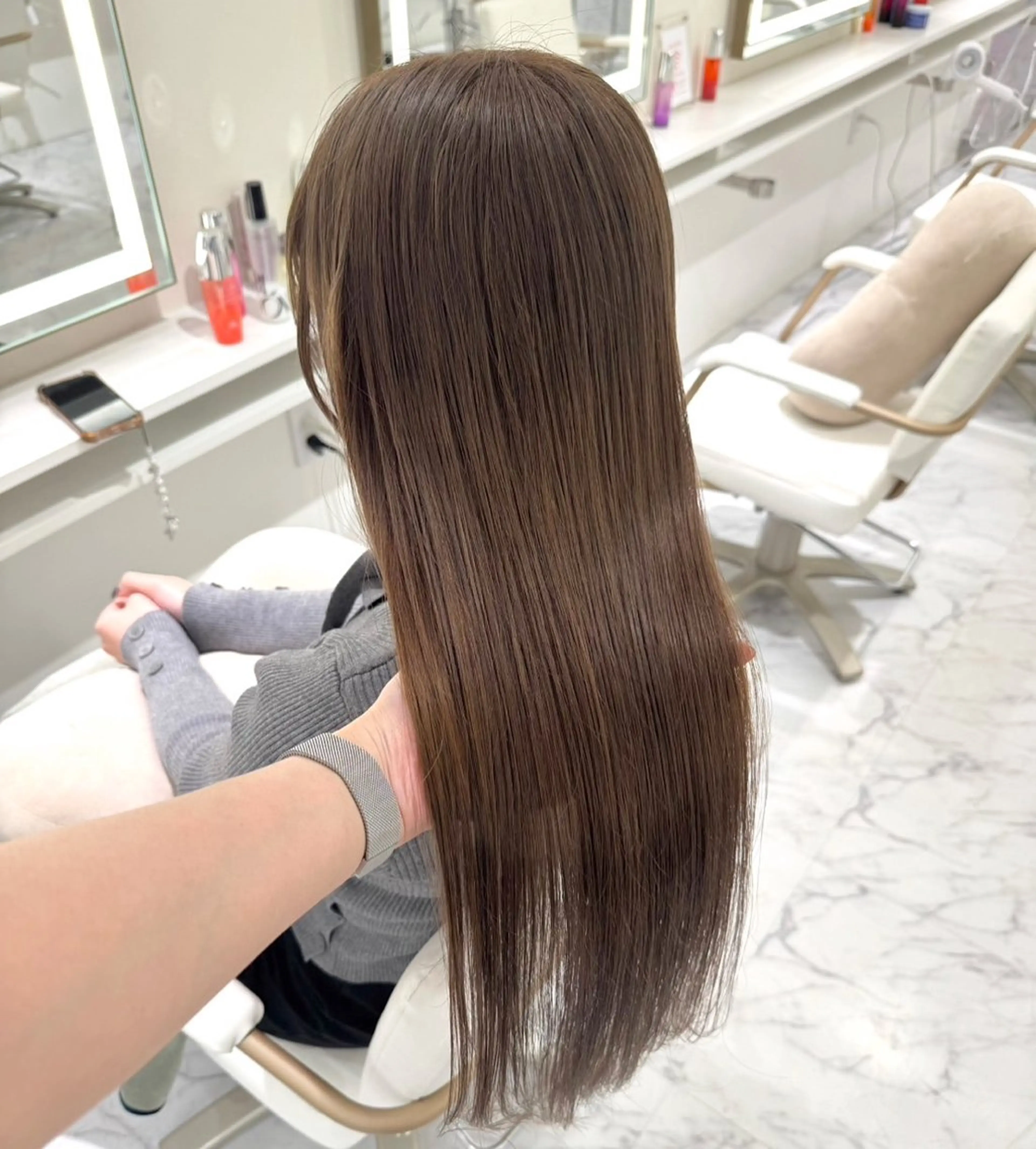 ロング カラー ヘアカラー ParveMix🍀 藤原愛未のヘアスタイル