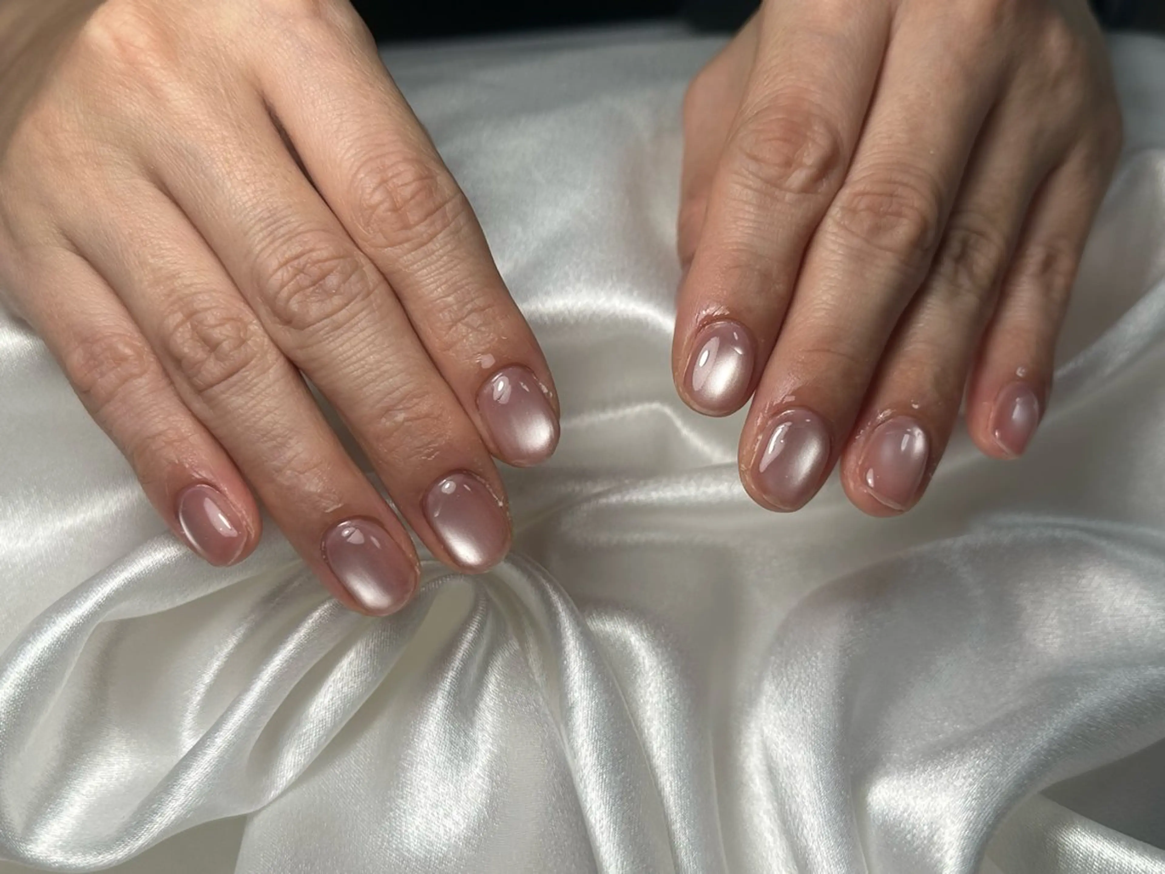 ネイル オーロラネイル 桜ネイル フラワーネイル フットネイル フレンチネイル ハンドネイル kiki nail たまプラーザのネイルデザイン