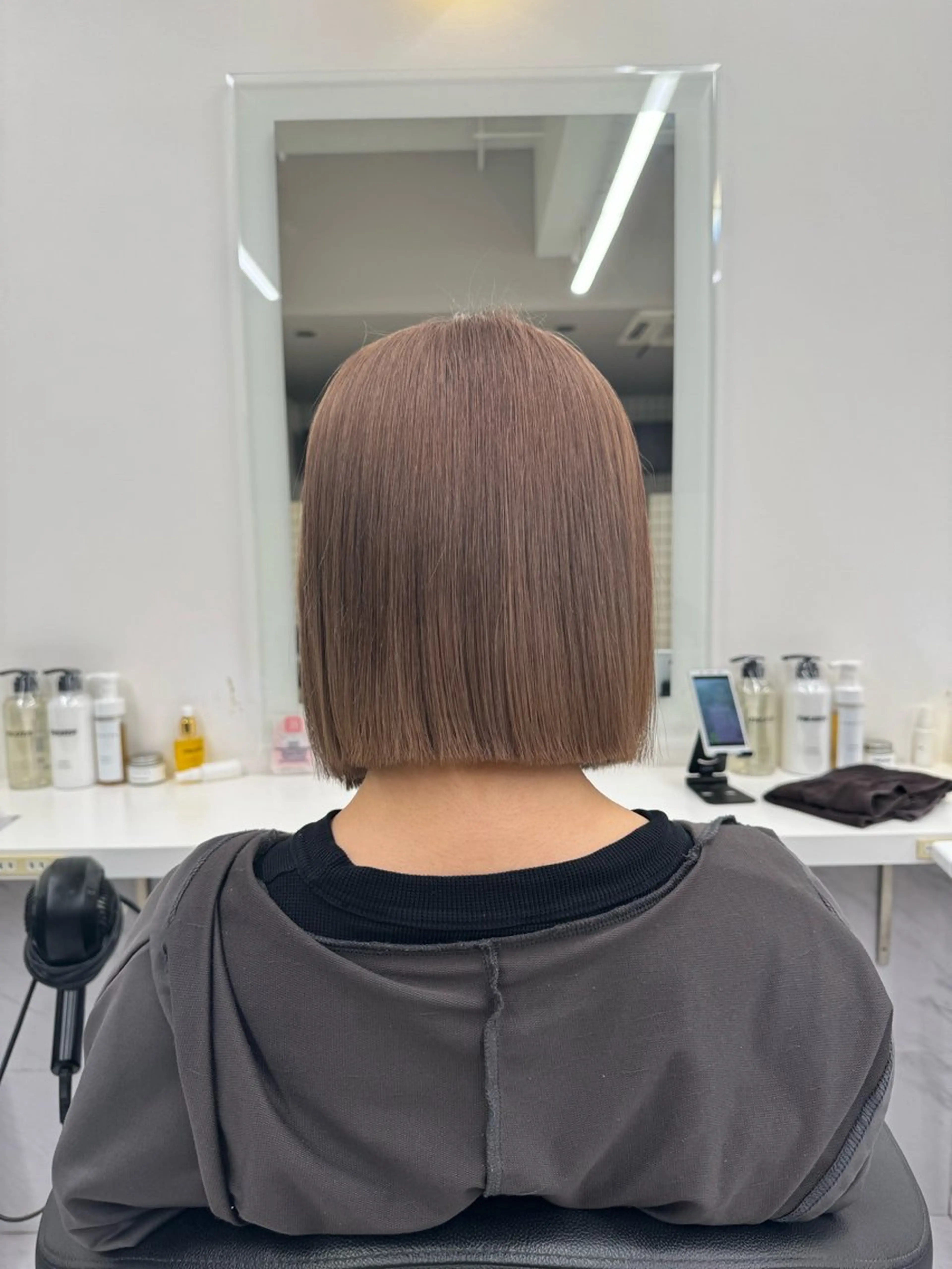 ショート カラー ヘアアレンジ flammeum所属・ハイトーン/ボブ /misakiのヘアスタイル