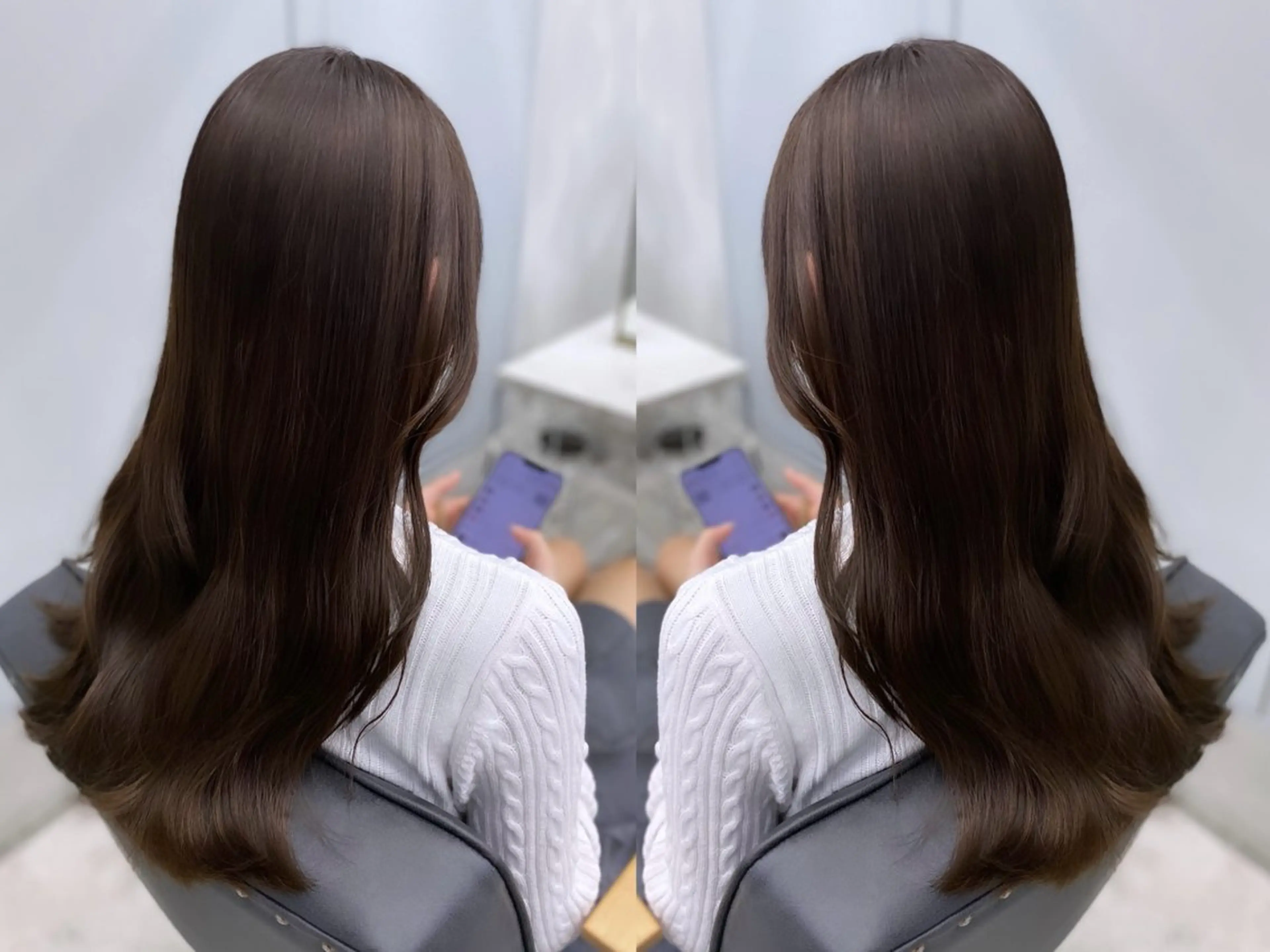 ロング ヘアカラー トリートメント AKANE 【zina新宿】のヘアスタイル