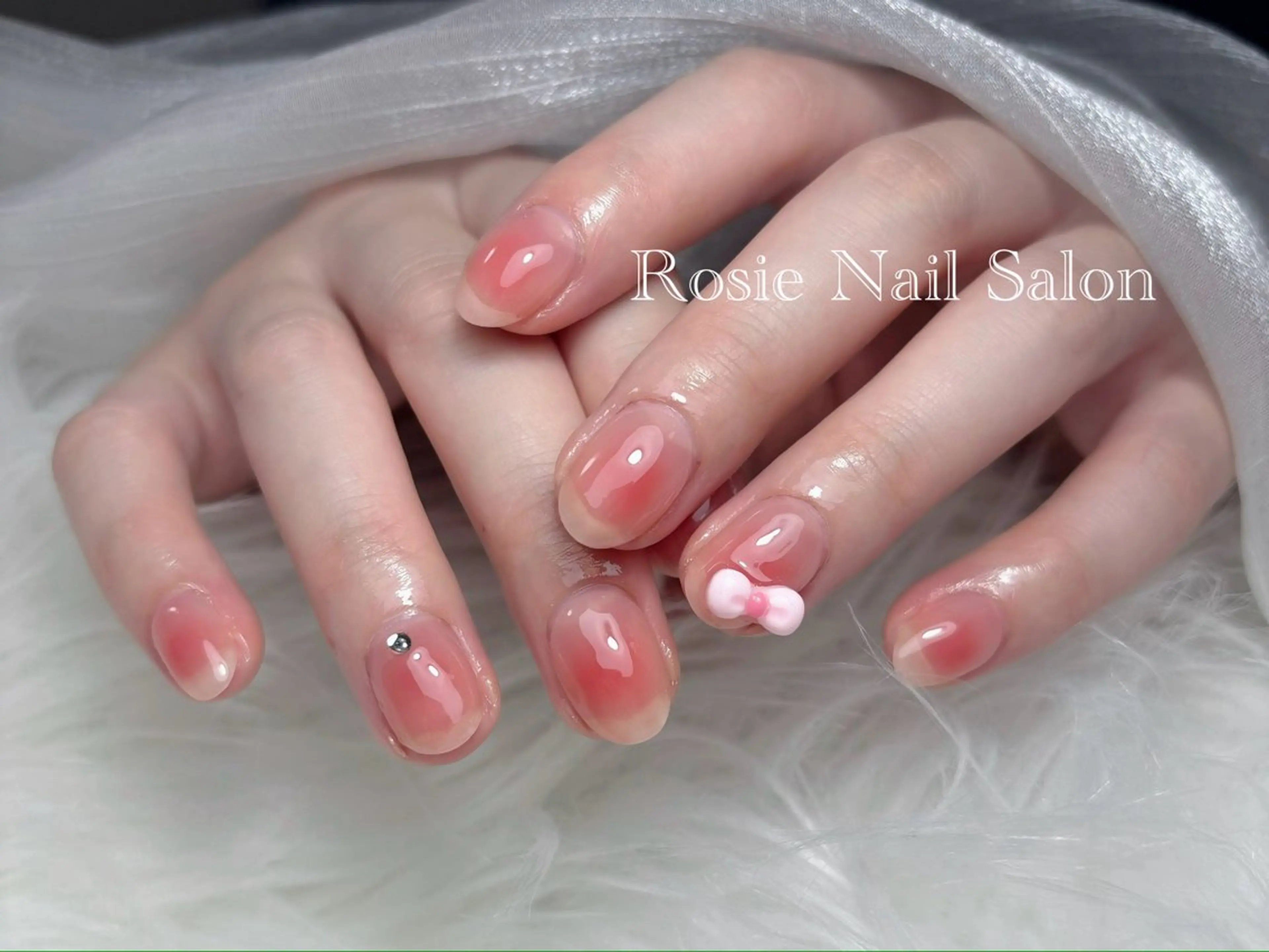 ネイル チークネイル Rosie Nail サロン南越谷のネイルデザイン