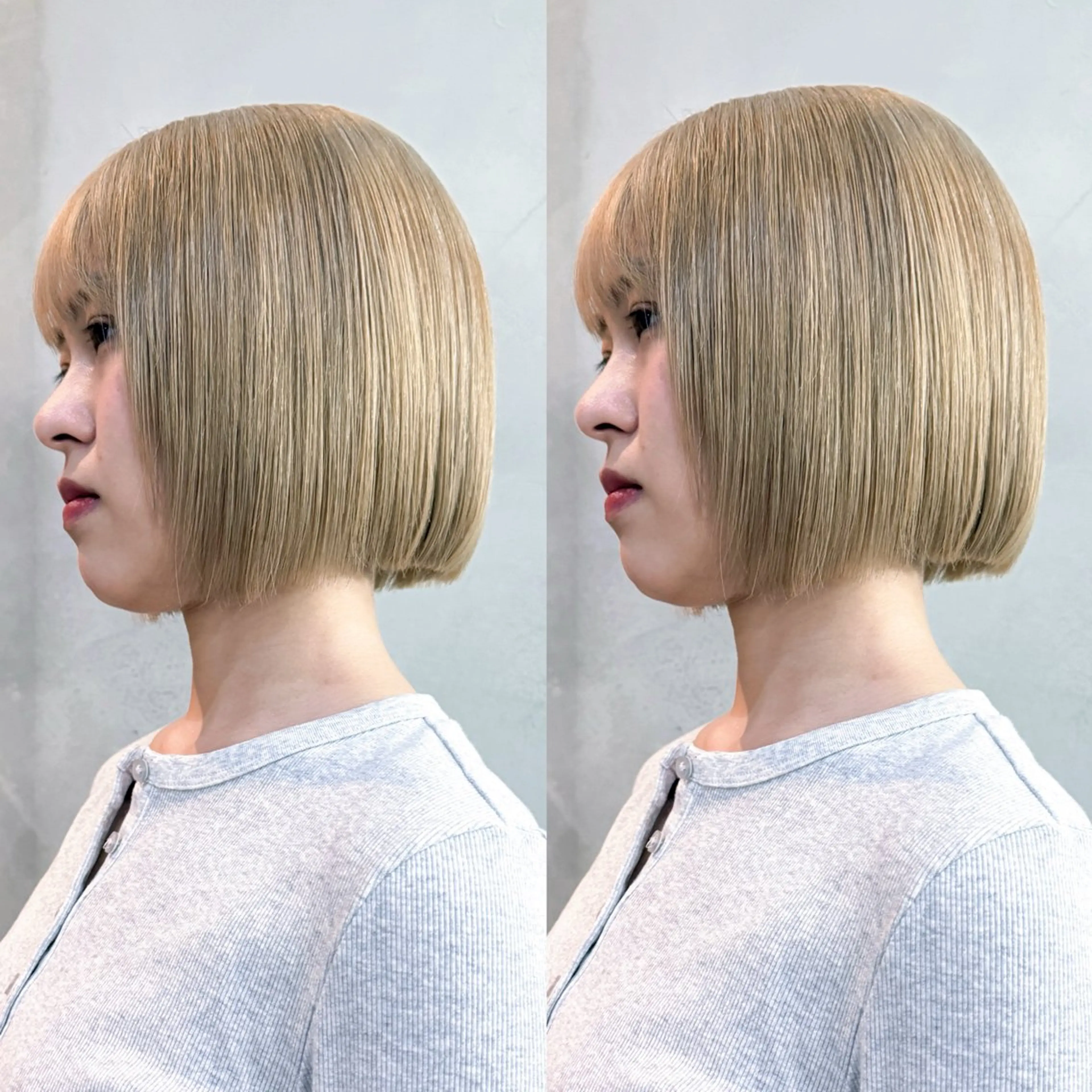 ショート カラー ベージュカラー ブリーチ ハイトーンカラー ハイトーンベージュ カット ヘアカラー La fith hair charme 渋谷店【ラフィス ヘアー シャルム】所属・ボブ🫧縮毛🫧渋谷 KURUMI💛のヘアスタイル