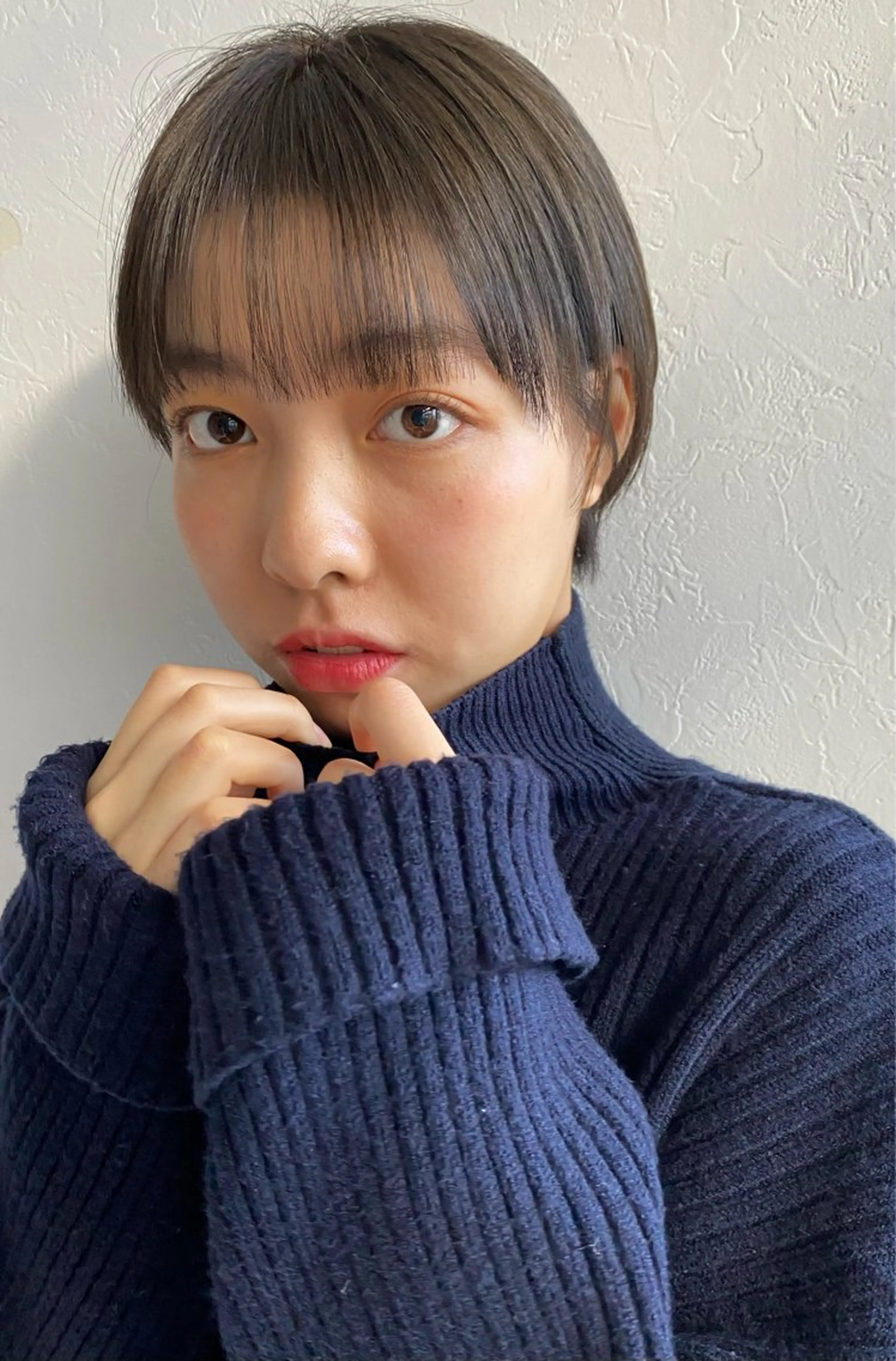 《乾かすだけで朝ラク》するんと前髪ストレート+カットの写真