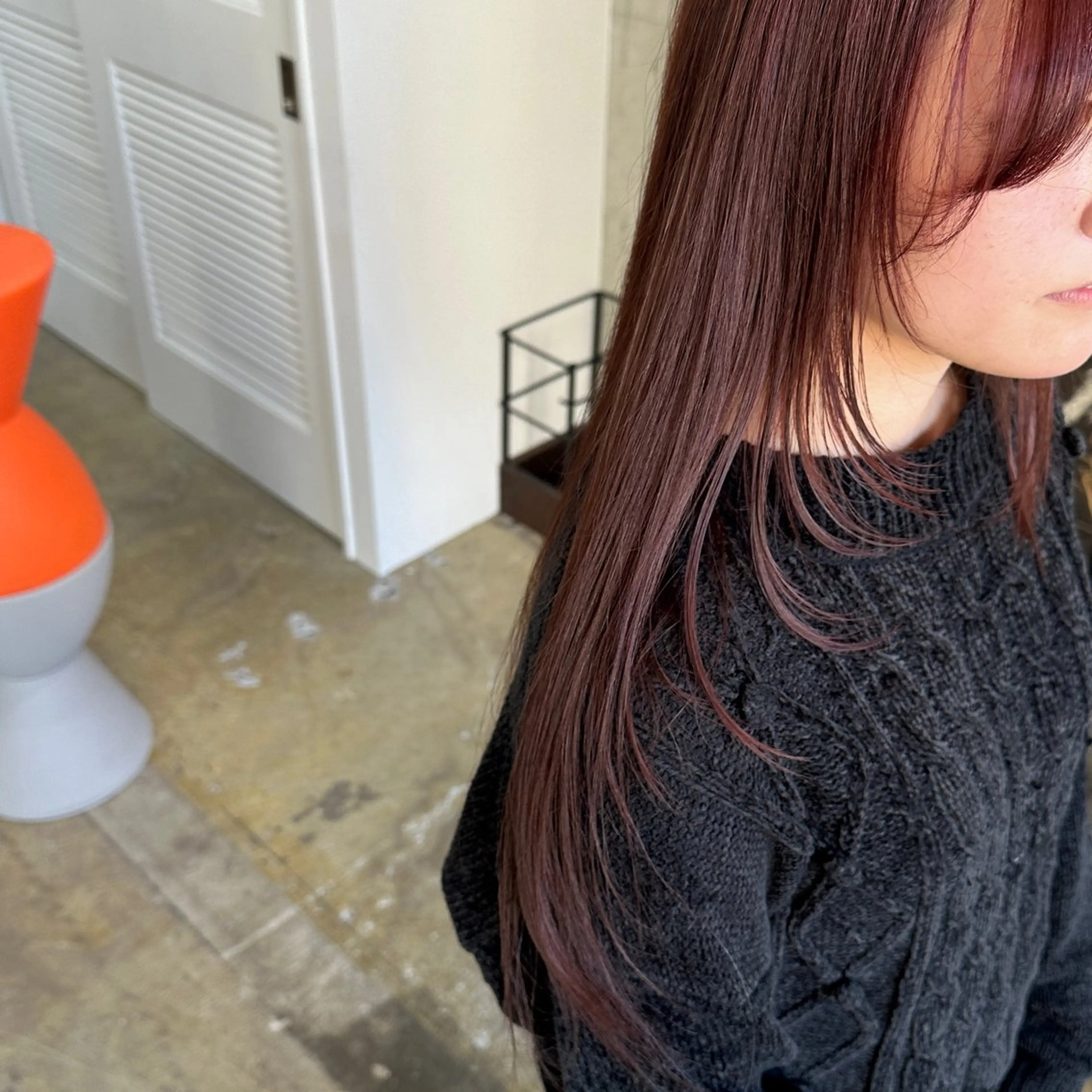 ロング ヘアカラー トリートメント あい あやみのヘアスタイル