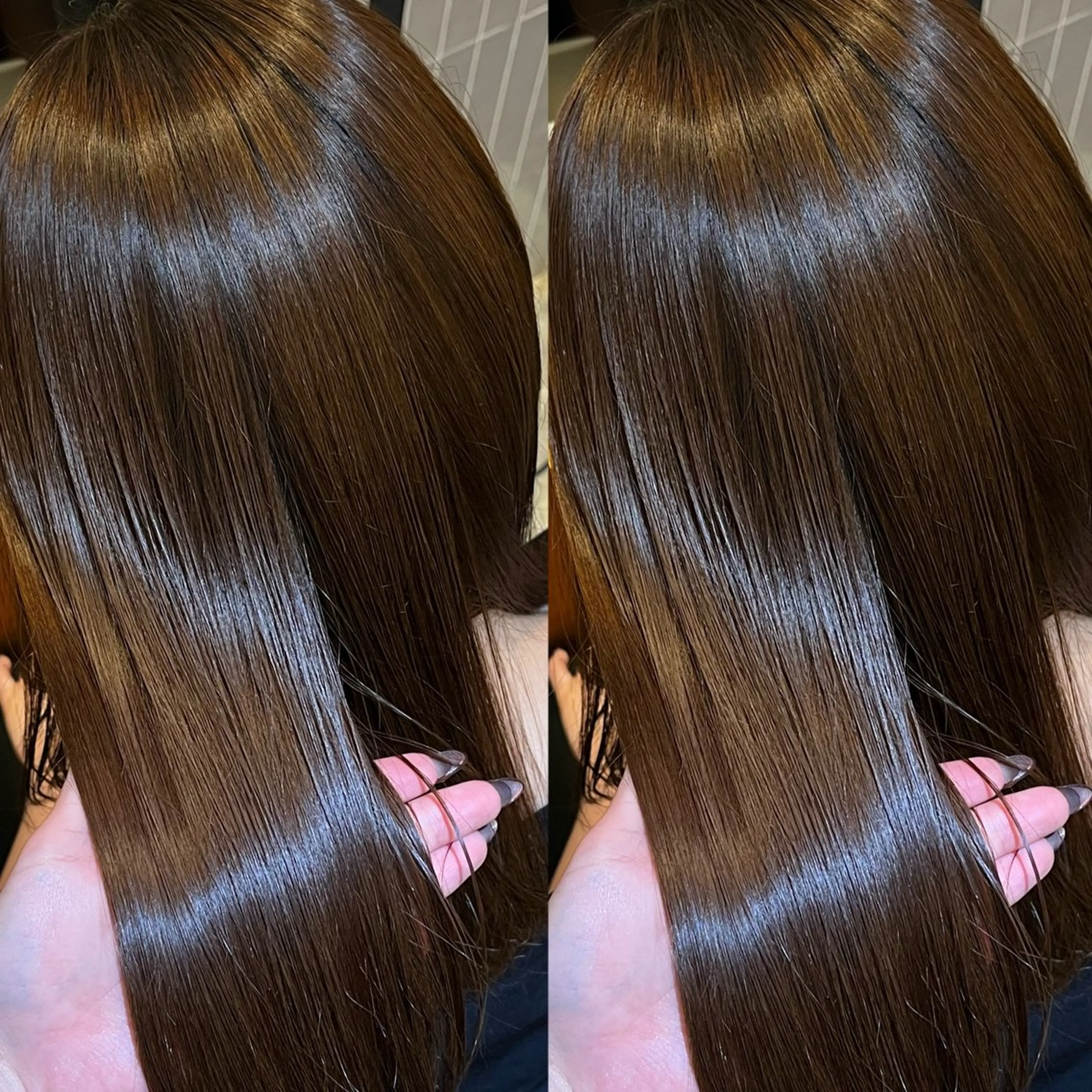 ロング ケアカラー デザインカット 髪質改善 レイヤーカット ロング カット 縮毛矯正 トリートメント ラフィスヘアードープ所属・👑髪質改善wカラー /ハイトーン/アユカのヘアスタイル