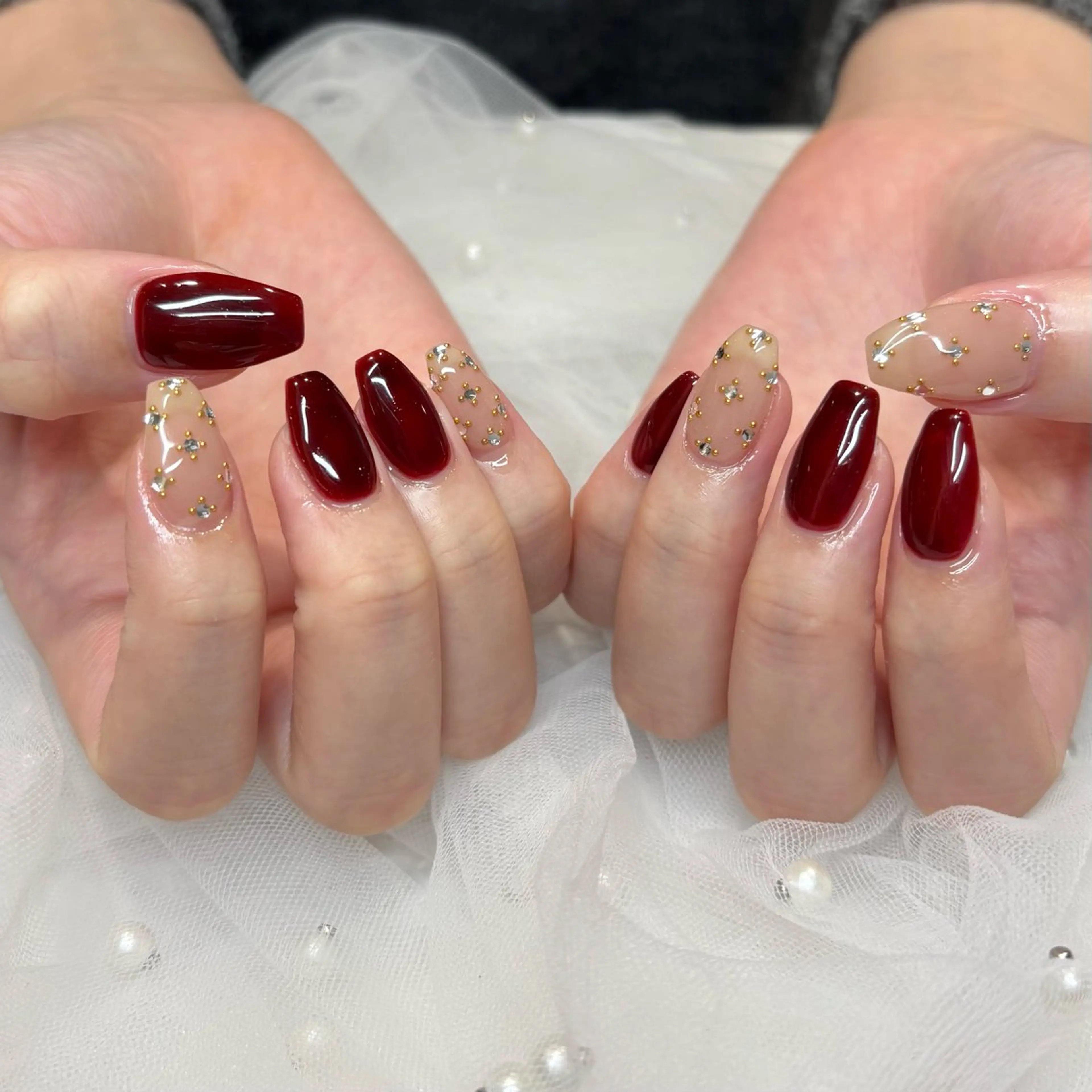 ネイル ハンドネイル 荒巻 めいのネイルデザイン