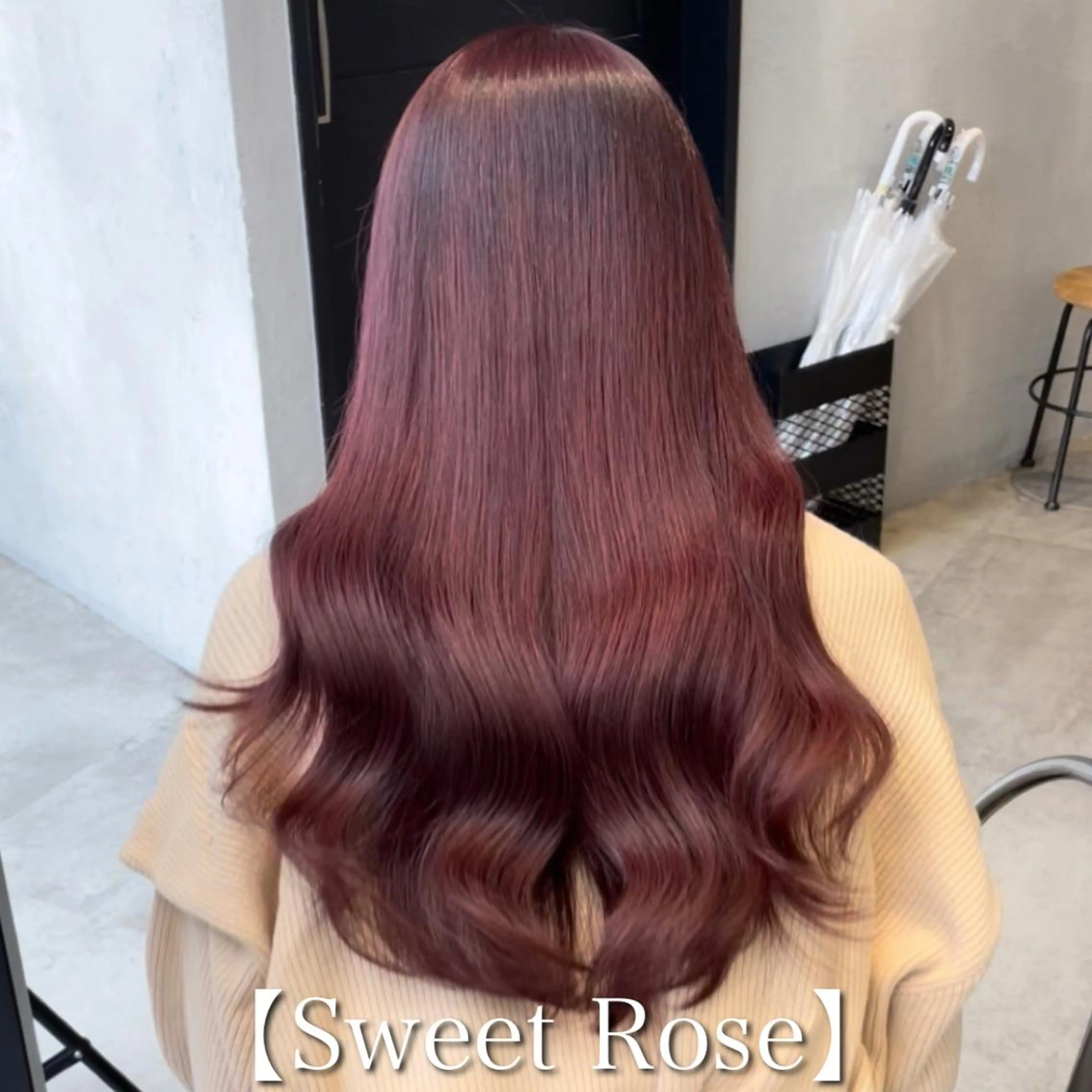 ロング カラー ブリーチなし Wカラー🩷星野翔太のヘアスタイル