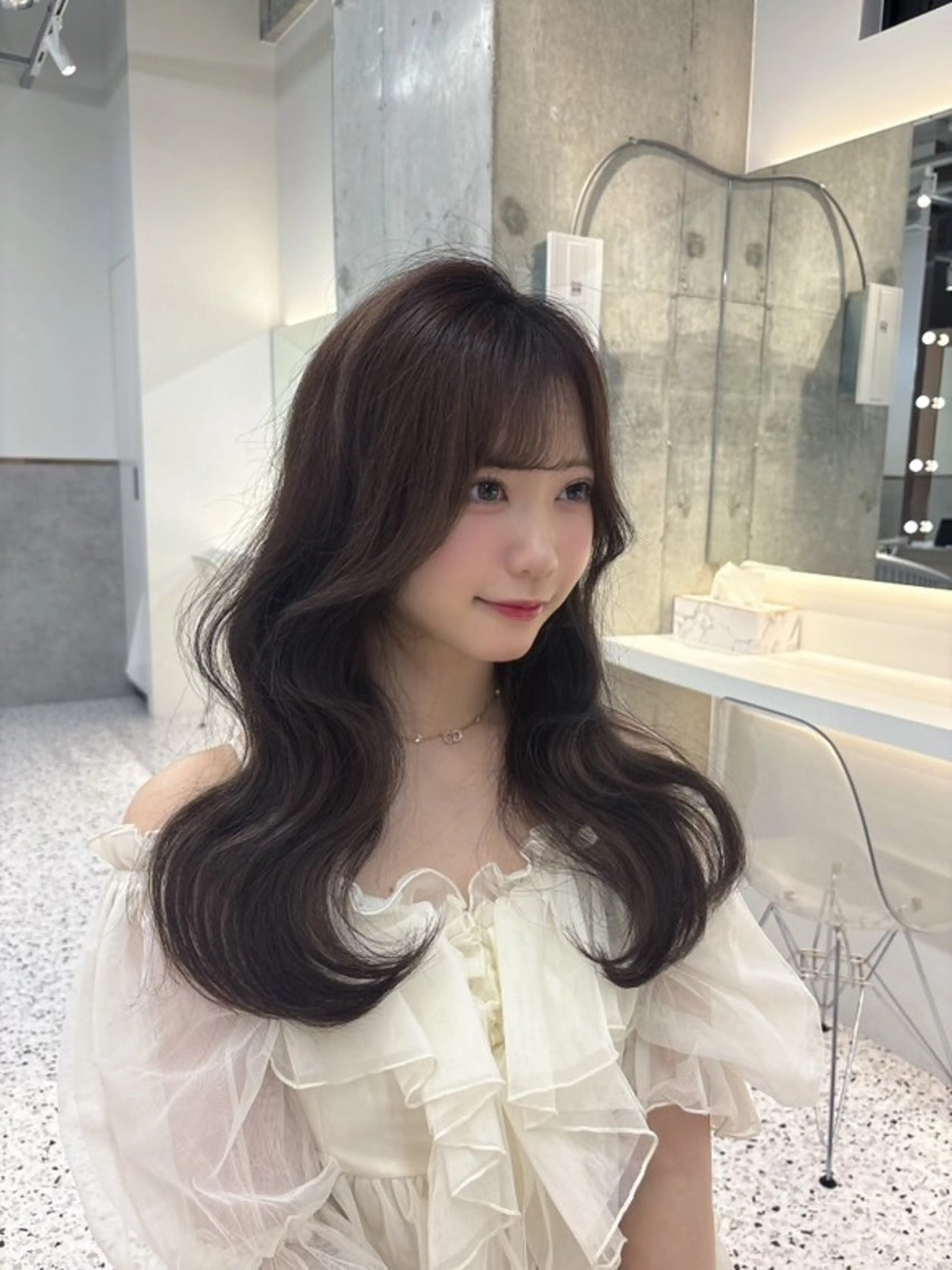 パーマ 髪質改善×韓国ヘアサロン Role 博多【ロール】所属・yui🎀ブリーチ なしWカラー／博多のヘアスタイル