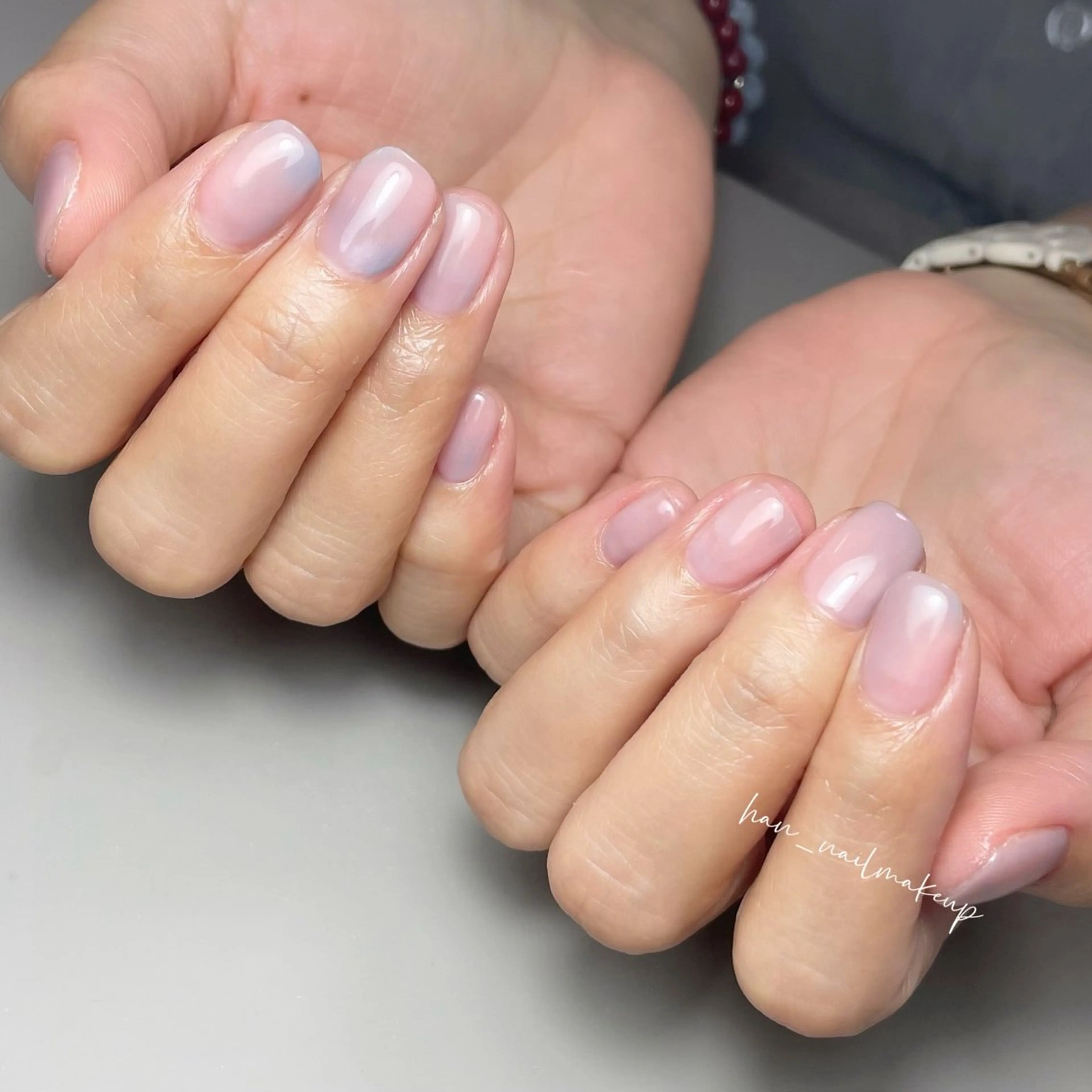 ネイル シンプルネイル ハンドネイル Han Nail 【y&m】のネイルデザイン