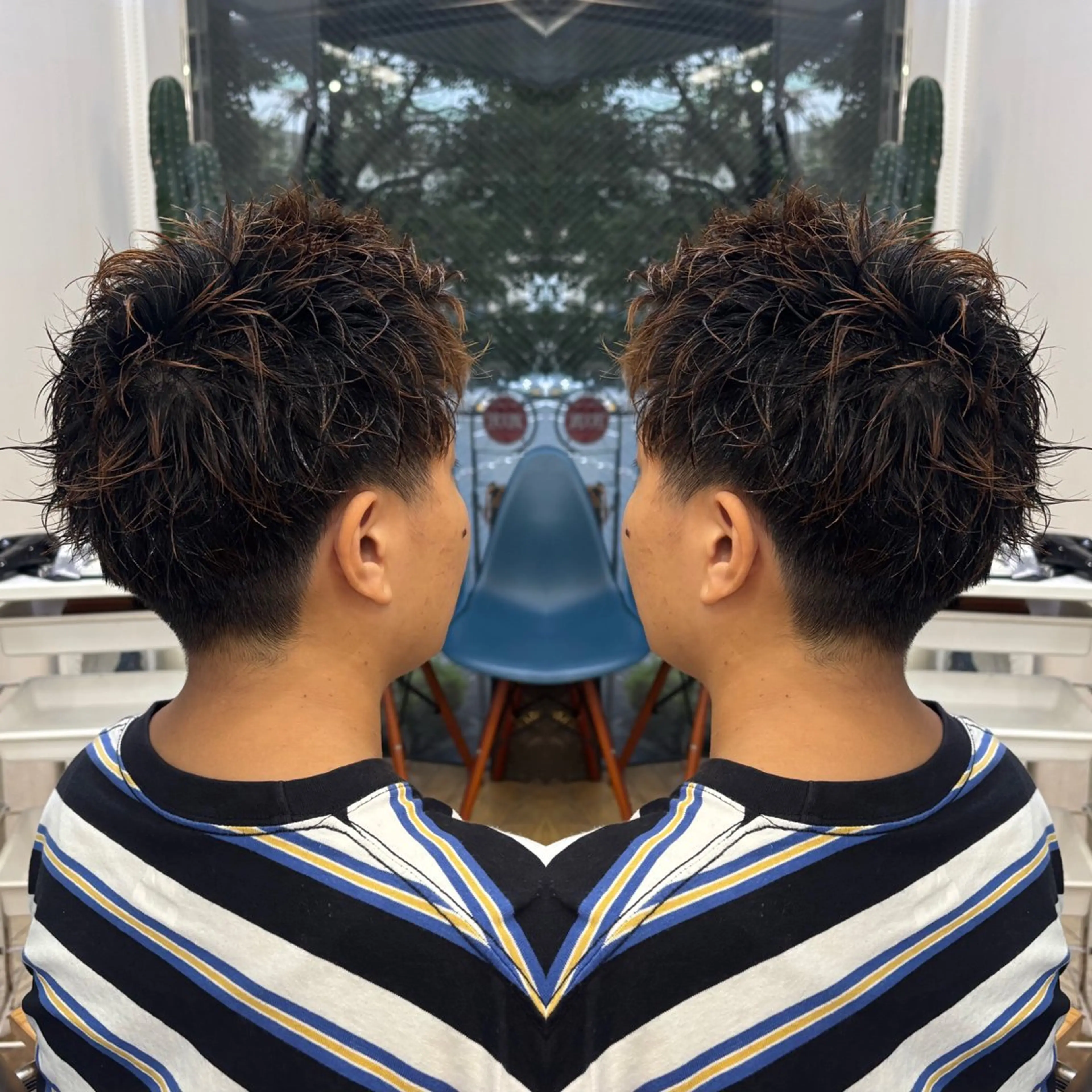 メンズ ☻モエカ/ハイトーン アレンジ☻のヘアスタイル