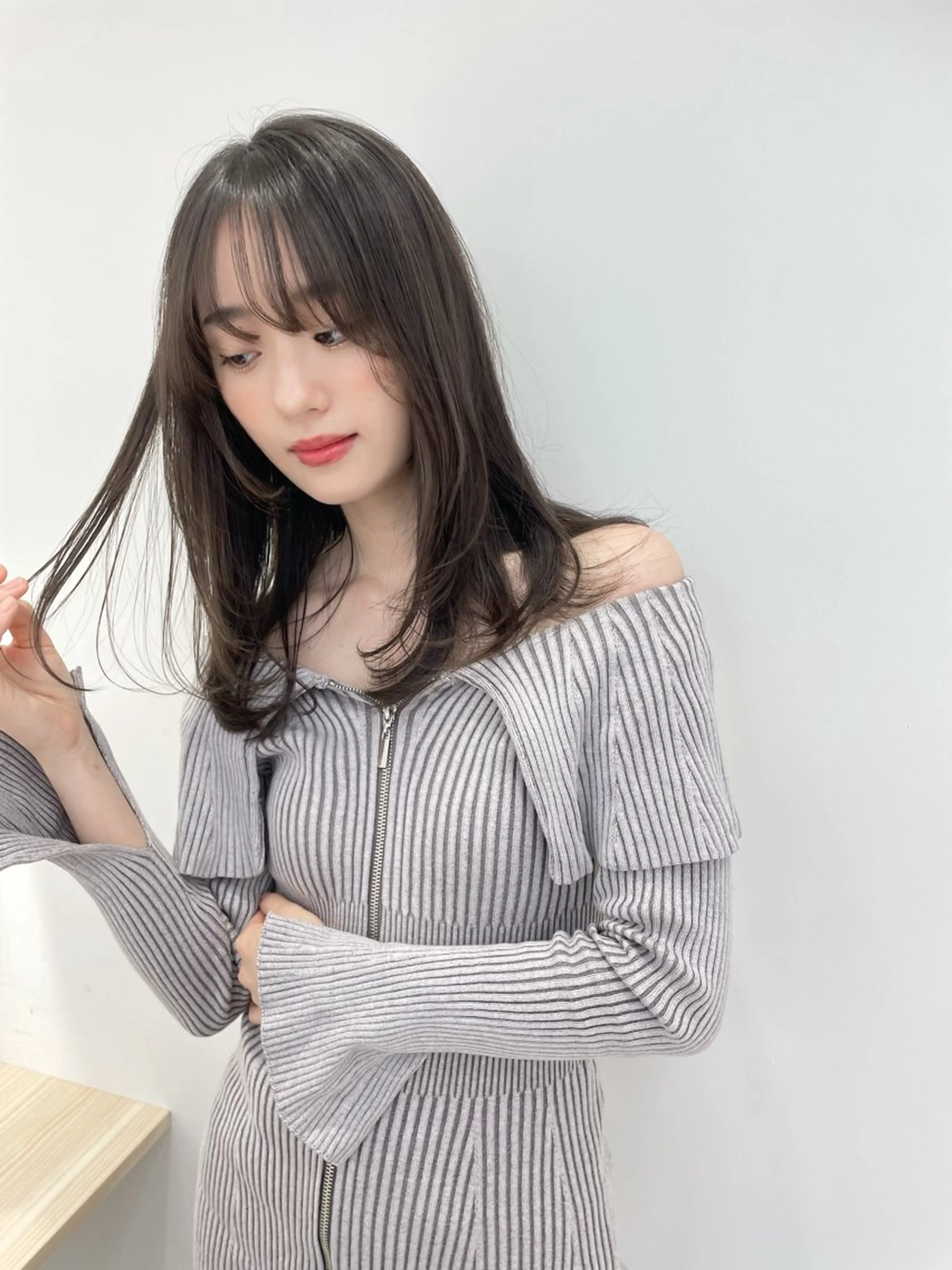 ミディアム カラー カット ヘアカラー トリートメント 透明感カラー 🩰あさのヘアスタイル