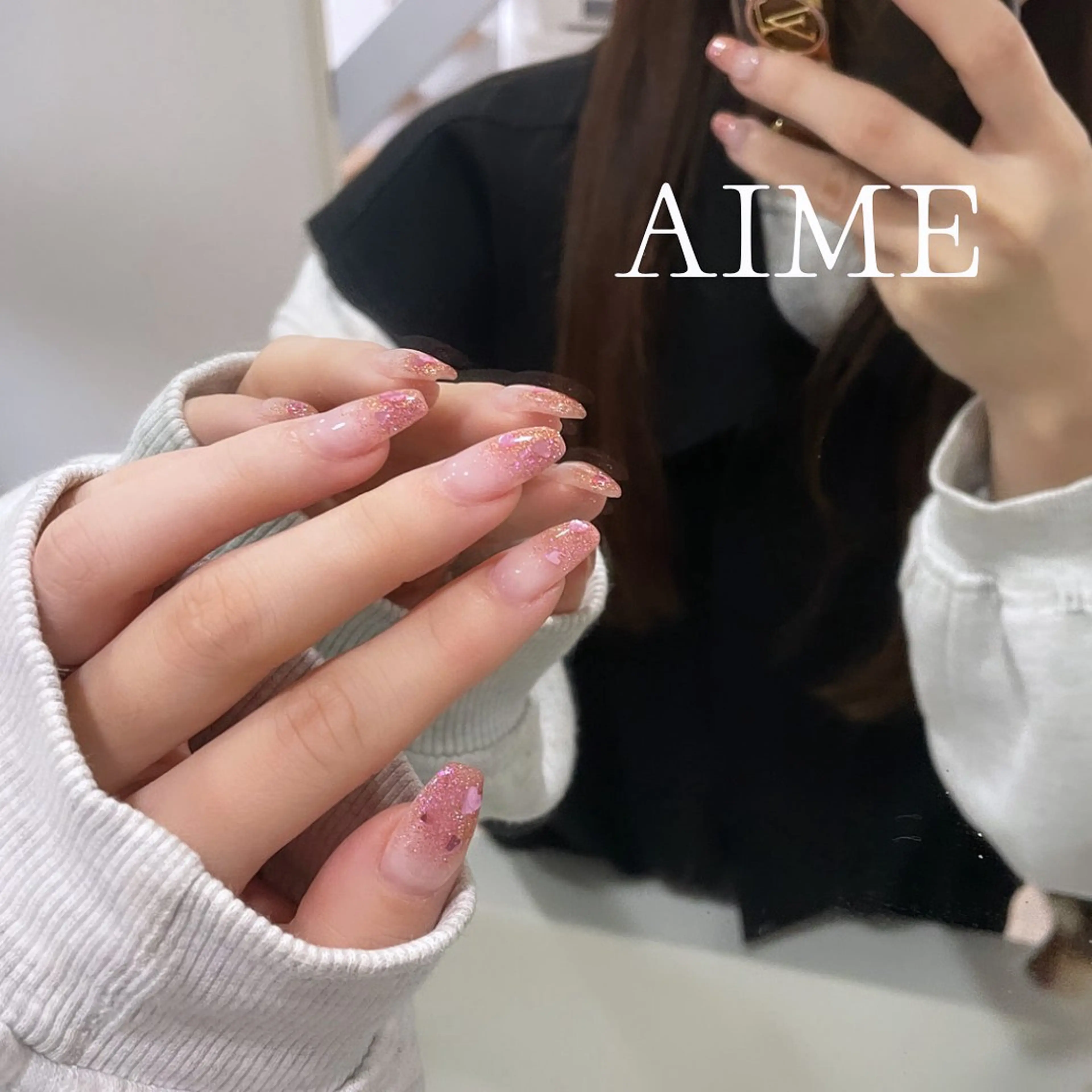 ネイル フラッシュネイル ハンドネイル AIME （momo）のネイルデザイン