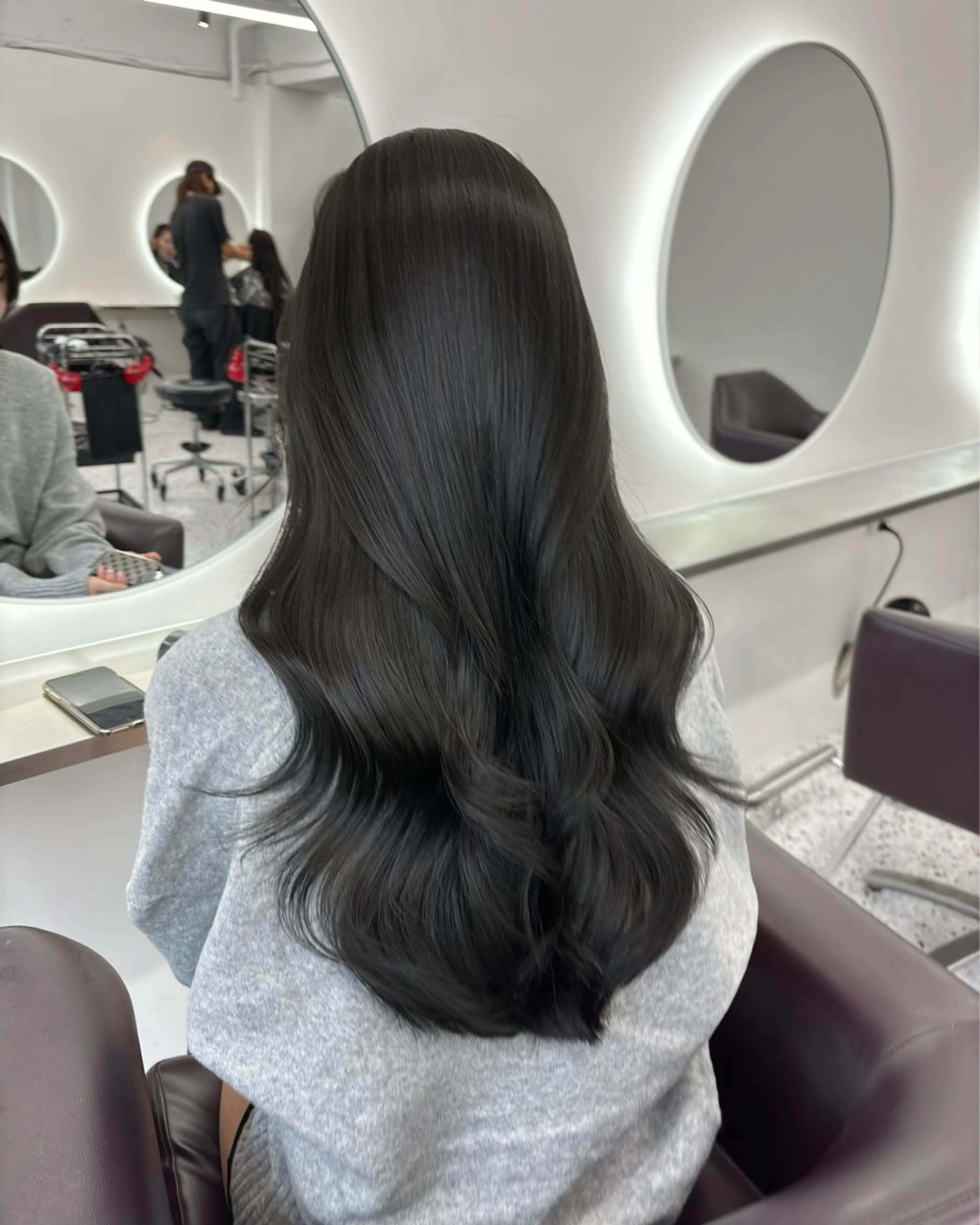 セミロング カラー パーマ ヘアアレンジ グレージュ オリーブグレージュ オリーブグレー カット ヘアカラー トリートメント 🌸グレージュ/ ベージュ🌸yutaのヘアスタイル