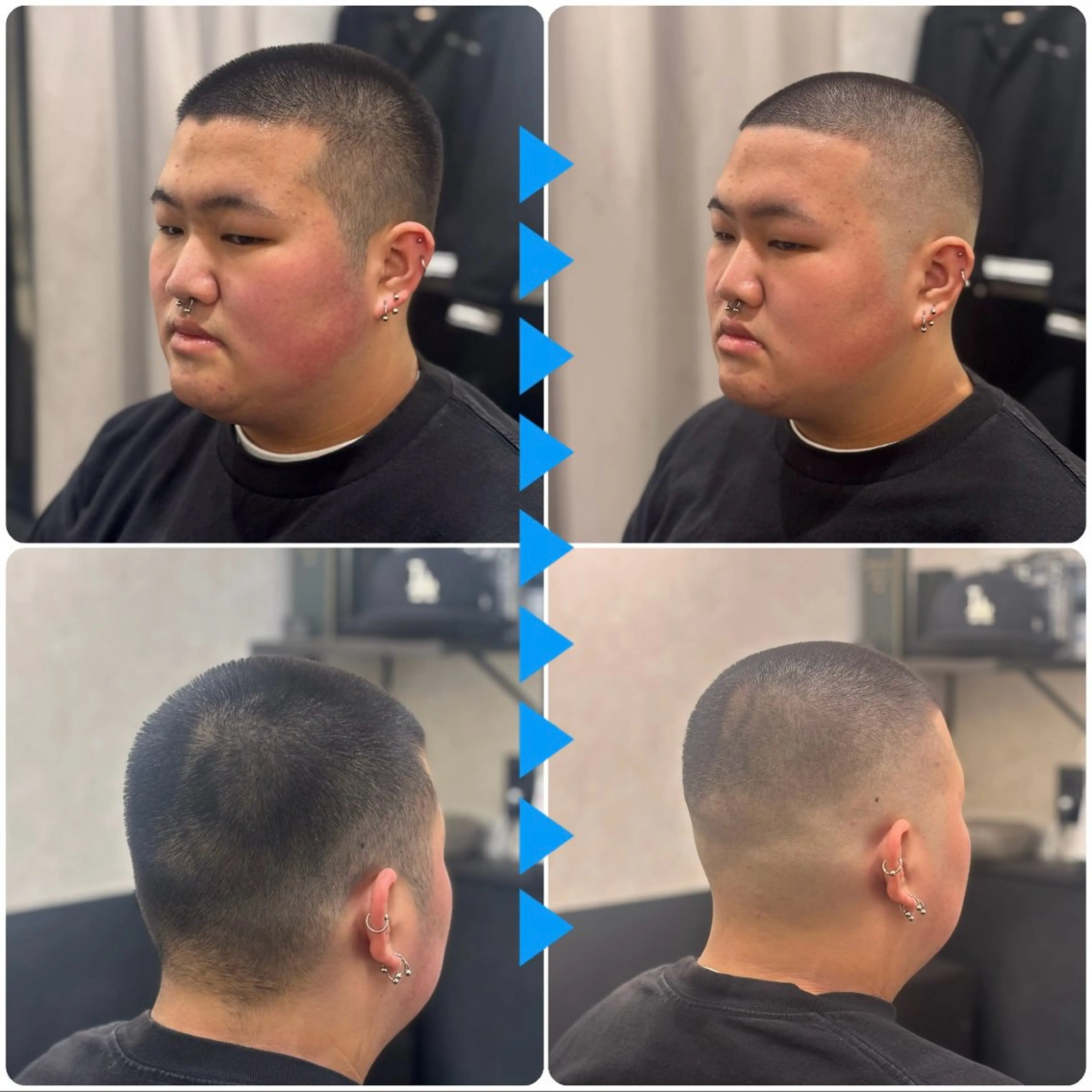 夜のお時間のみ受け付けます⚠️【メンズ限定】【フェード】フェードカット+シャンプーセット💈 (約90分)の写真