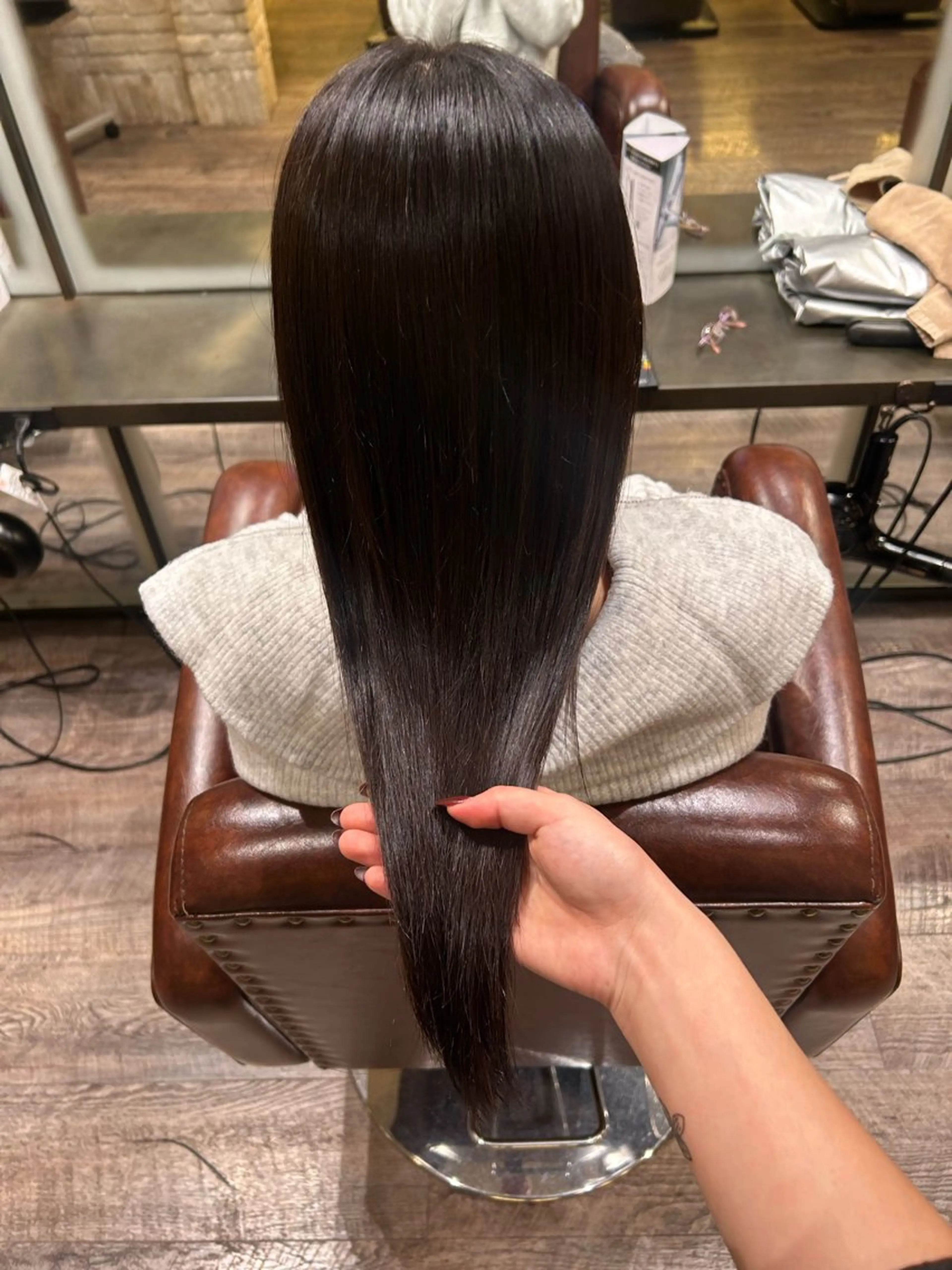 〖 平日minimo限定❤︎₍ᐢ·͈༝·͈ᐢ₎ 〗縮毛矯正（ストレートパーマ）🦩‎🤍🎀の写真