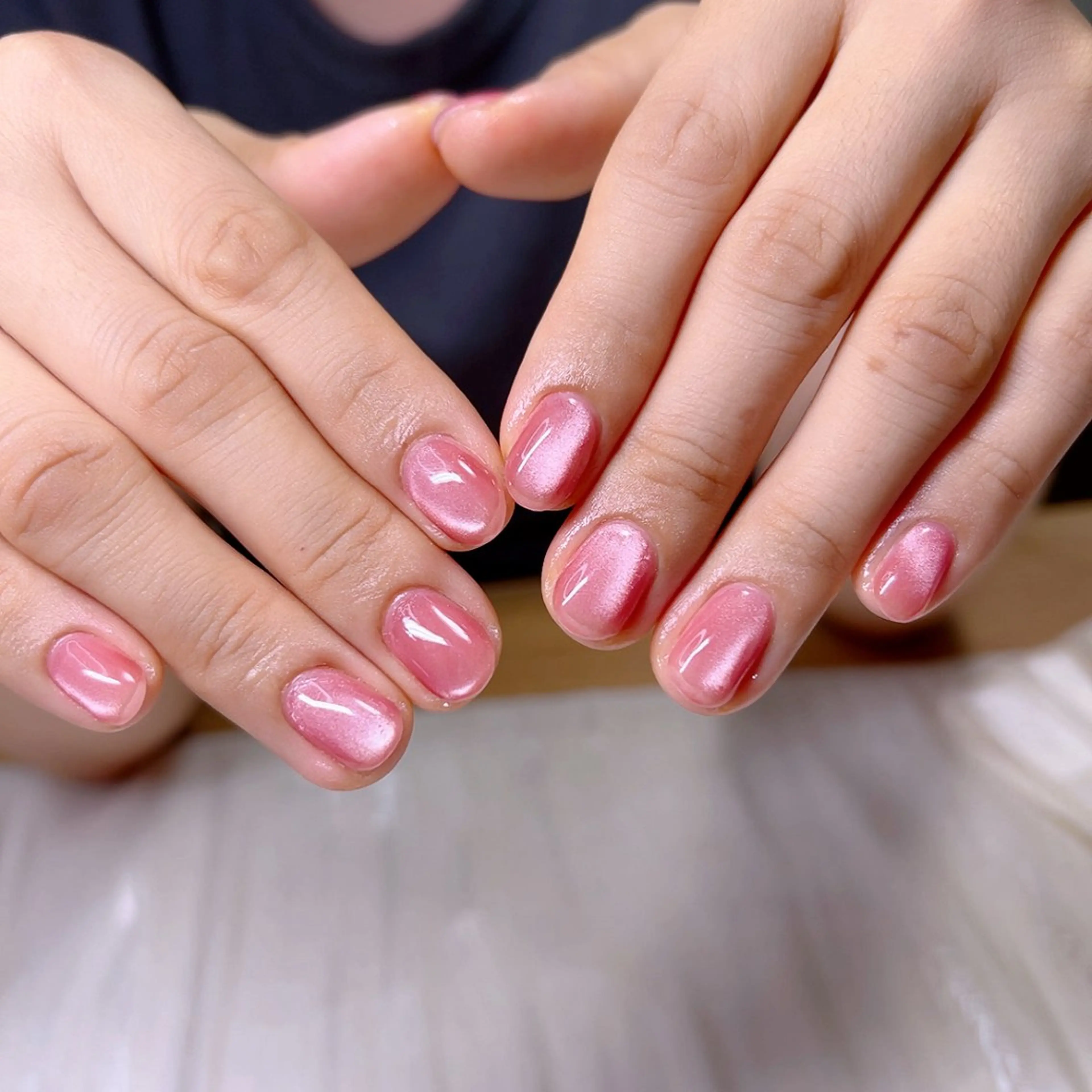 ネイル マグネットネイル オフィスネイル ワンカラーネイル シンプルネイル 冬ネイル Cute Tips nailのネイルデザイン