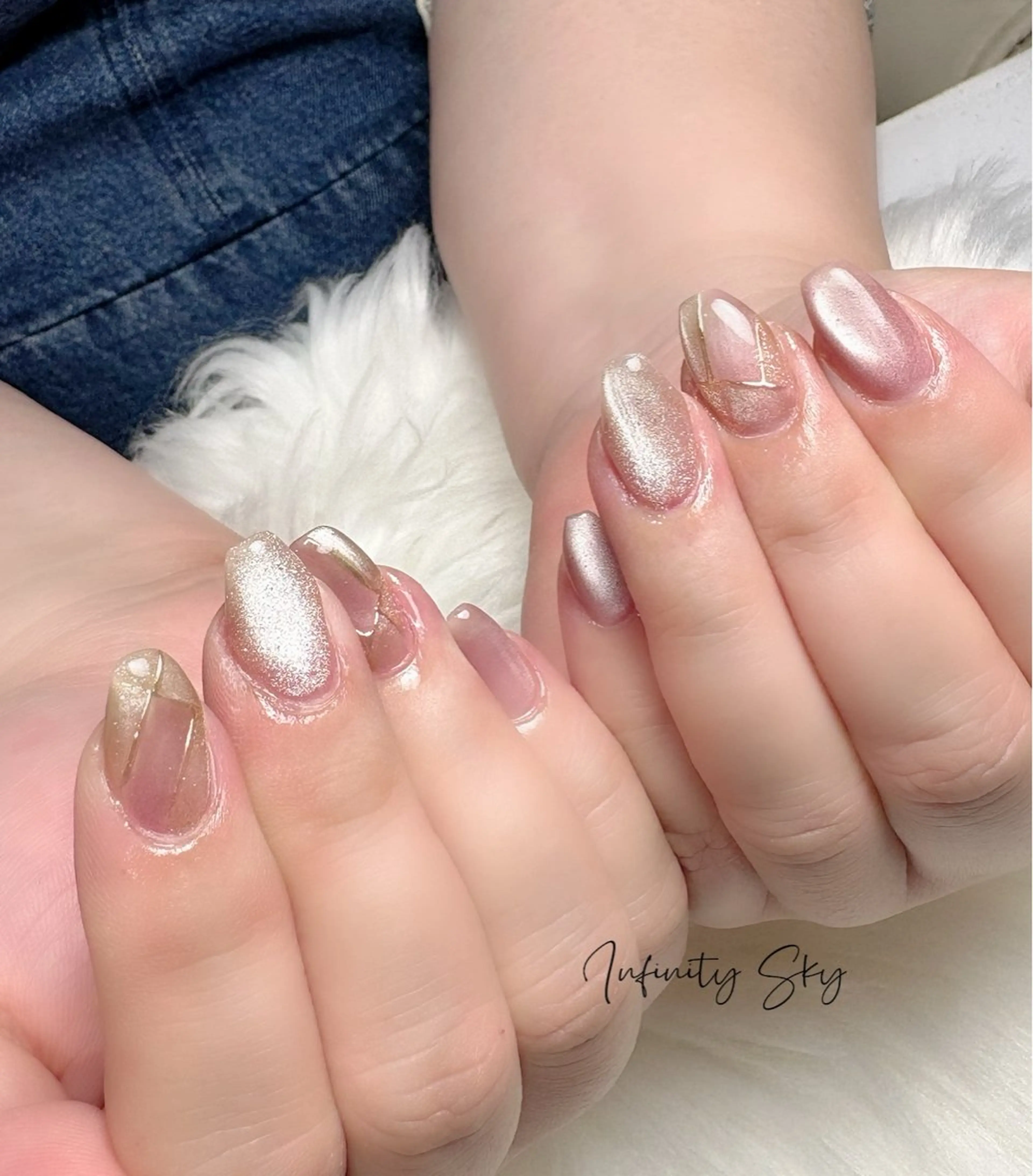 ネイル マグネットネイル infinity skyのネイルデザイン