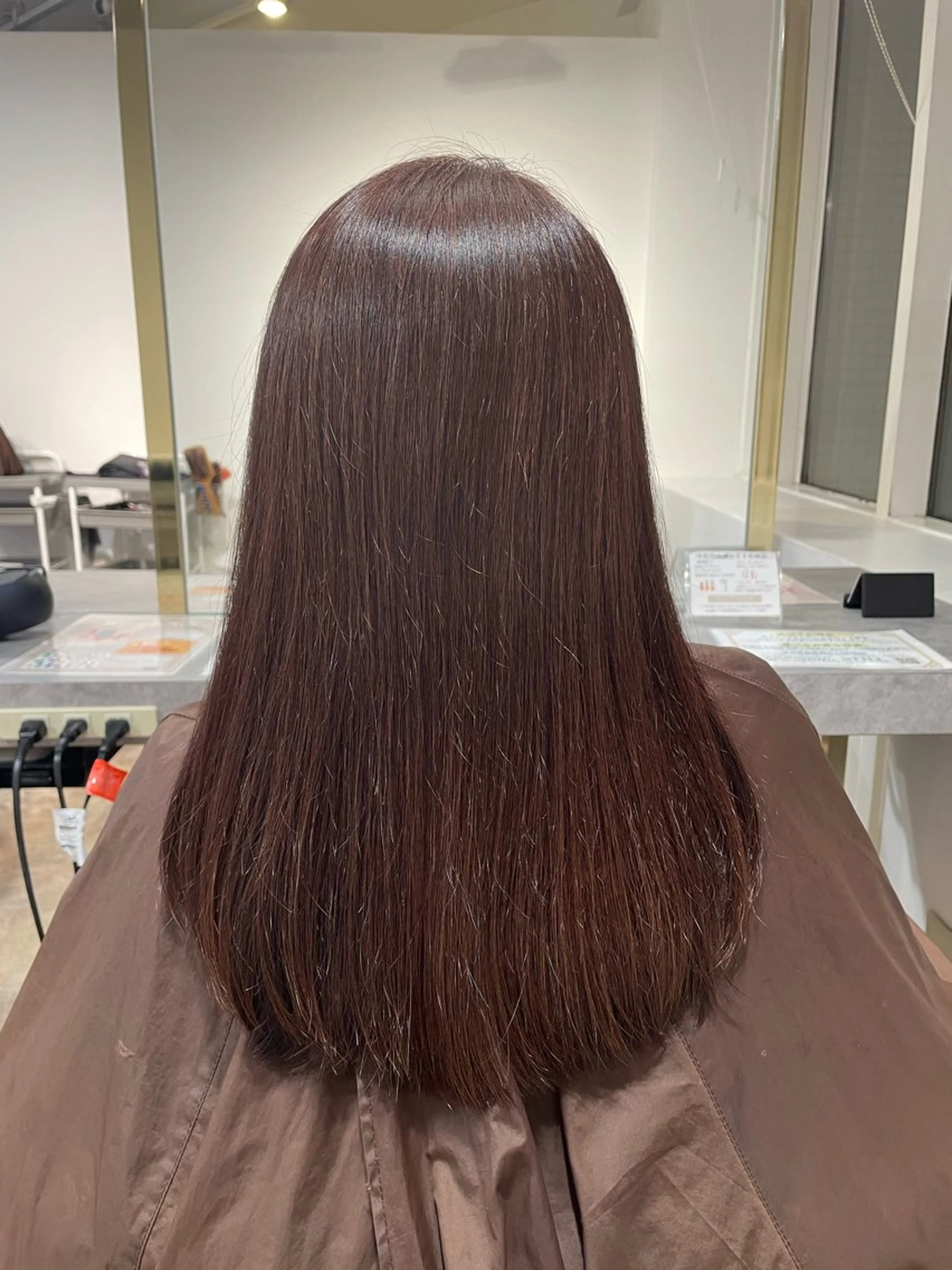 セミロング カラー 札幌艶髪/透明感 カラー🍓さつき🍓のヘアスタイル