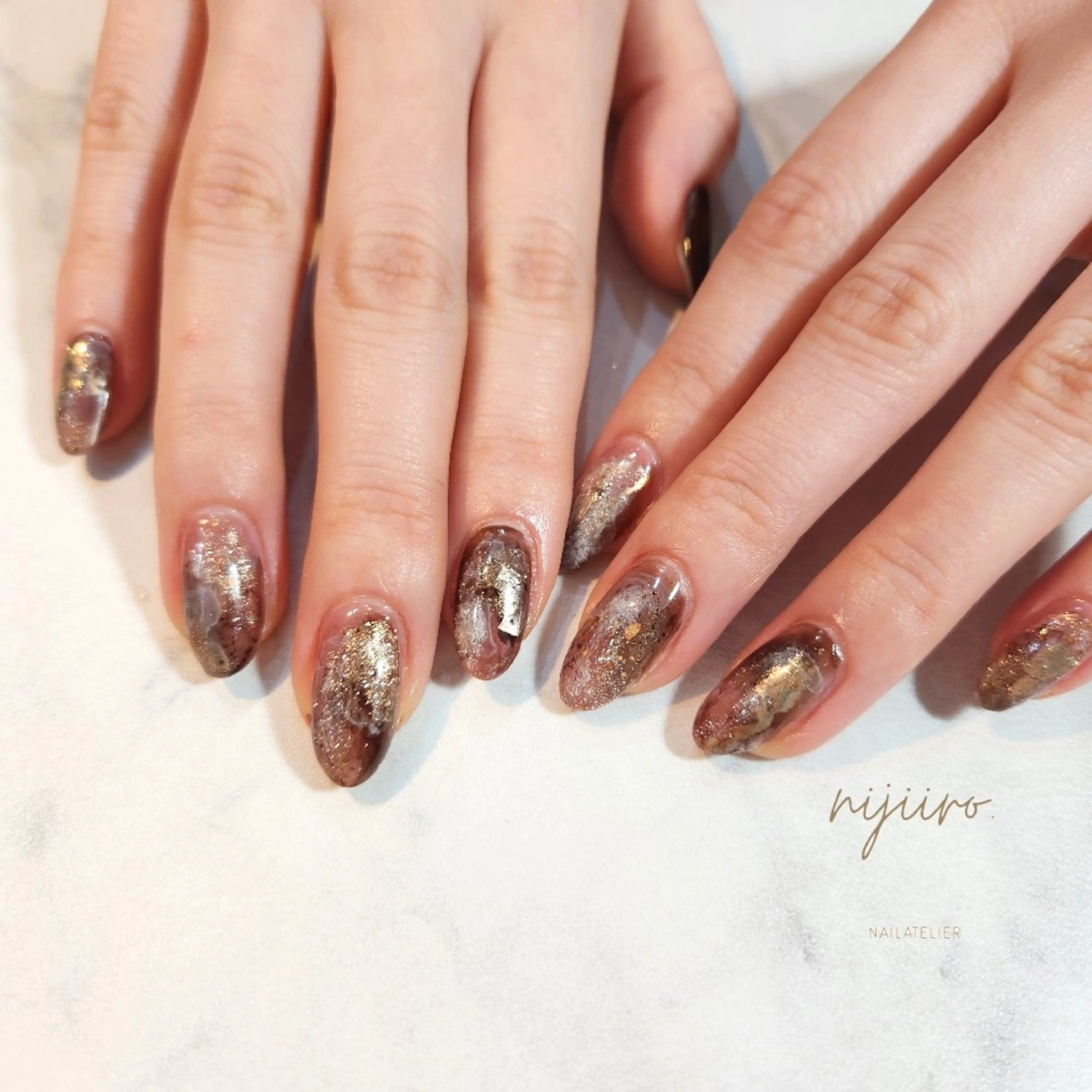 ネイル ハンドネイル nailatelier nijiiro.所属・nijiiro🌈 サトウのネイルデザイン