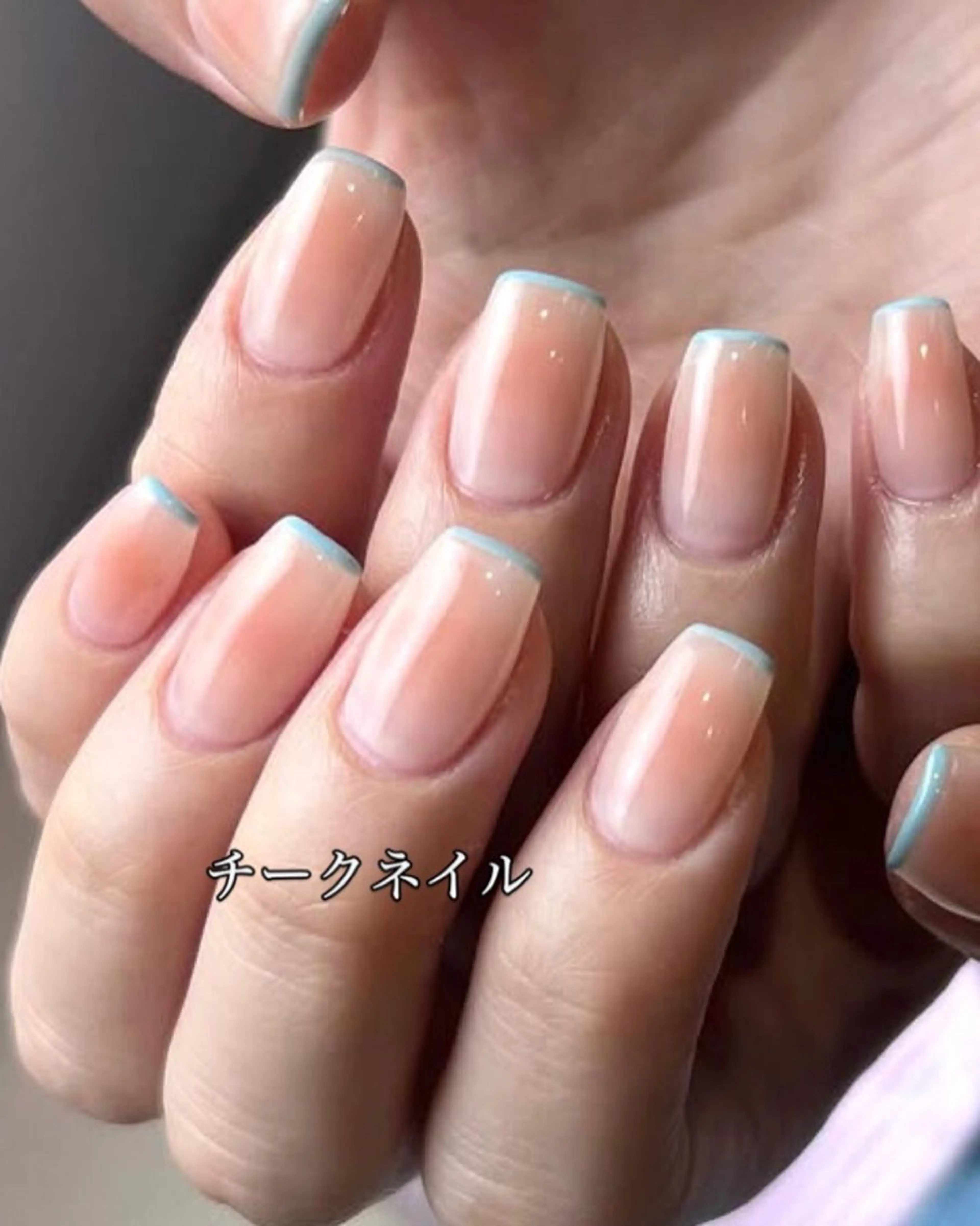 ネイル チークネイル ガーリー オフィスネイル ショートネイル ハンドネイル Roger 舞のネイルデザイン