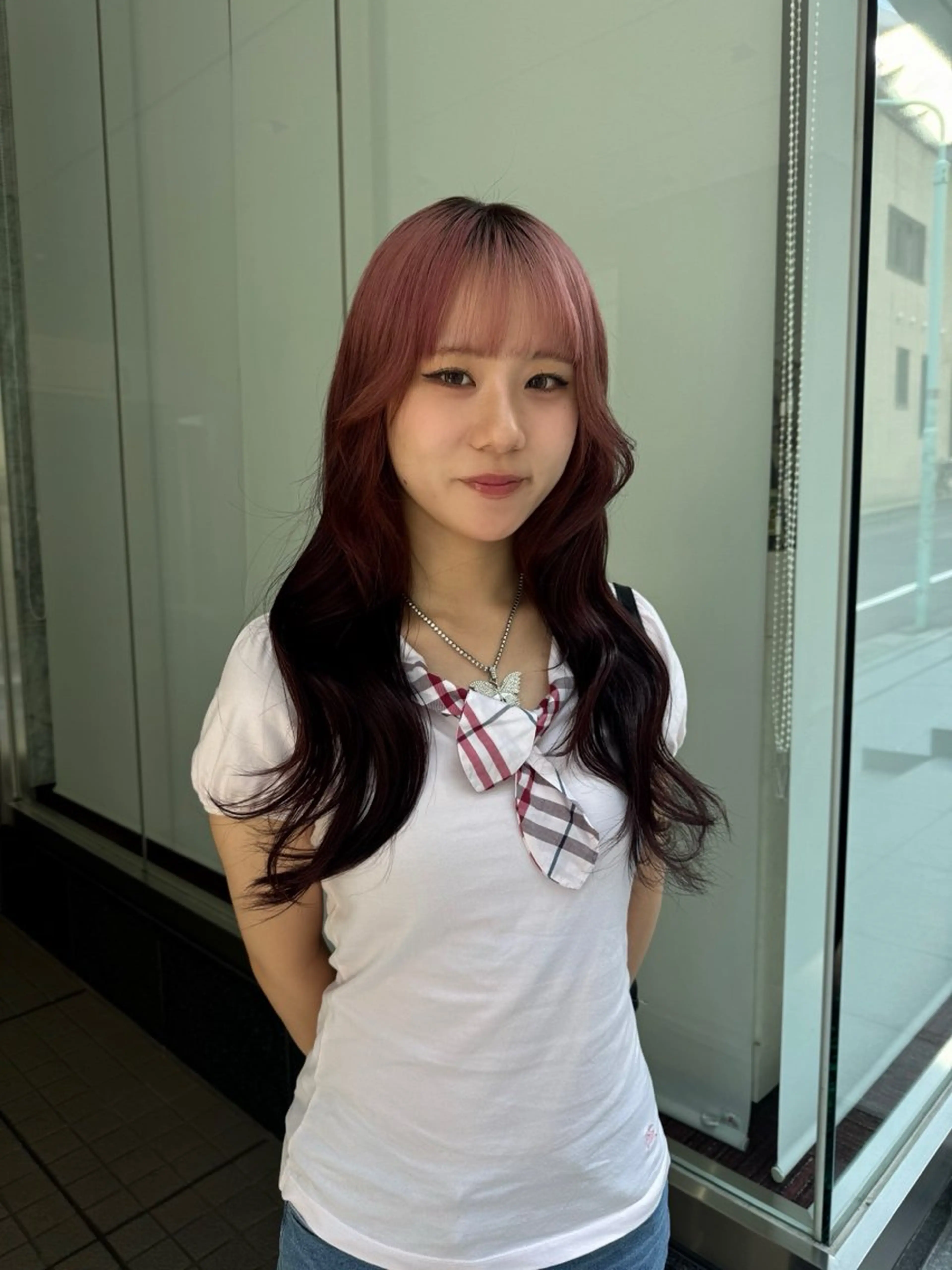 ロング カラー ブラウンカラー ピンクカラー Momoka🪷 /ハイトーンのヘアスタイル