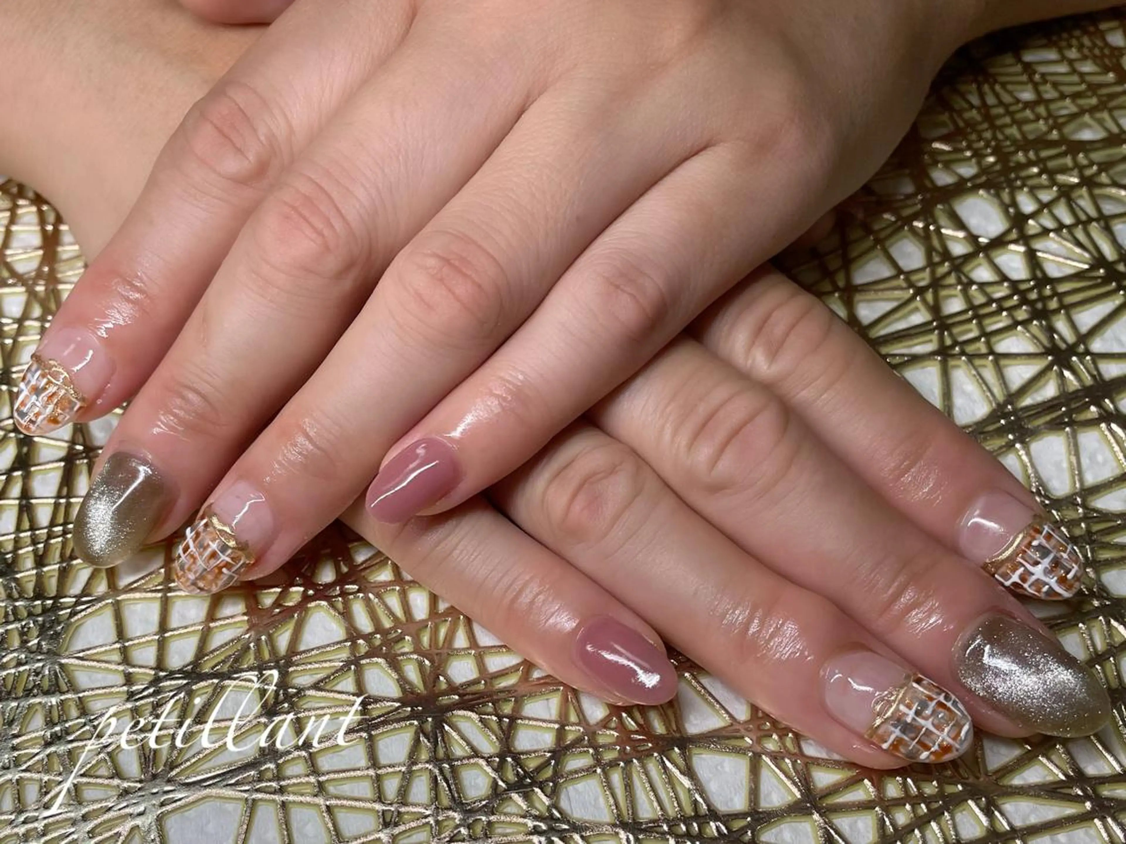 ネイル ツイードネイル petillant所属・nail salon petillantのネイルデザイン