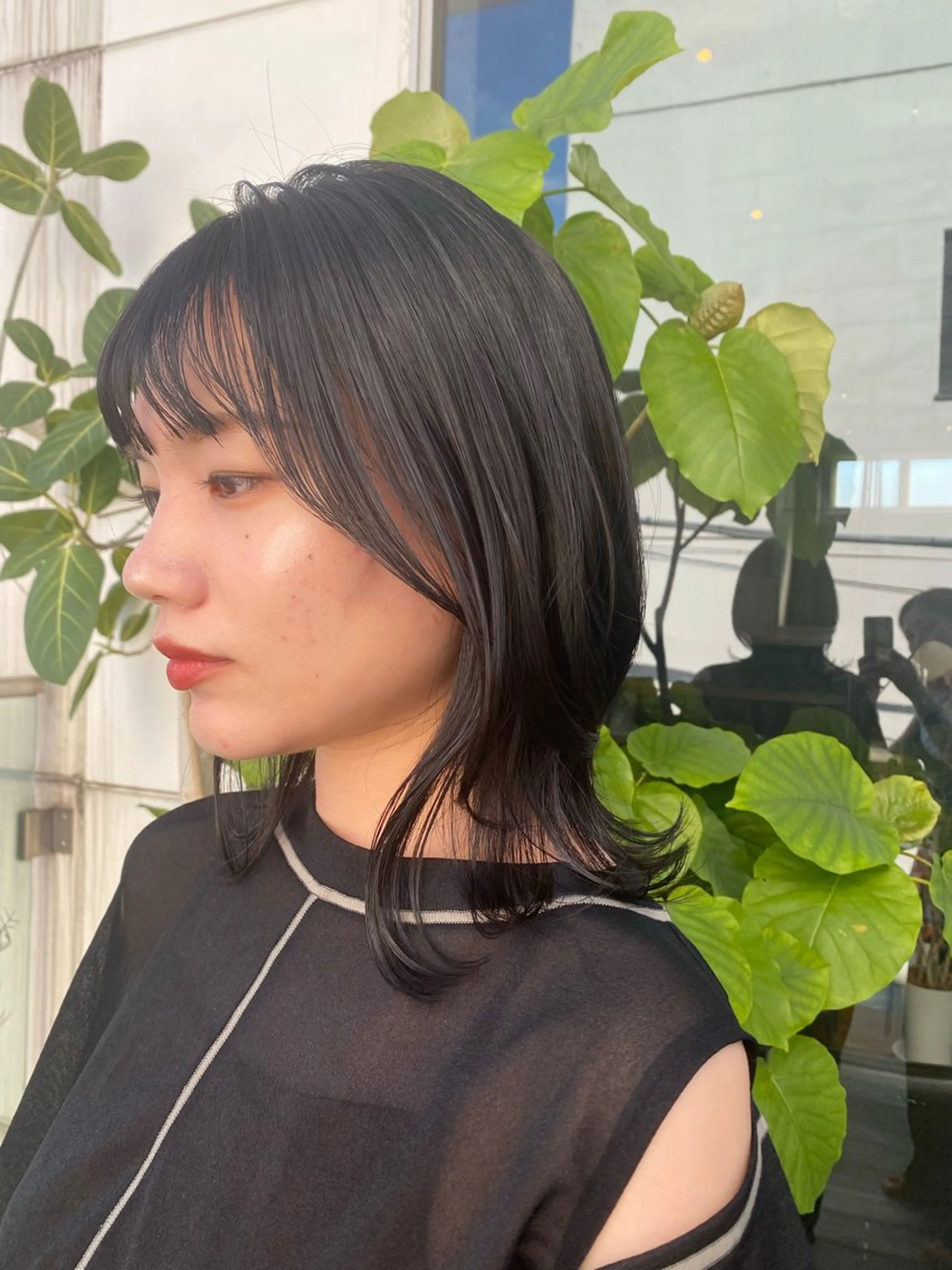 ミディアム カラー パーマ カット トリートメント ヘッドスパ ヘアセット 押切 響　のヘアスタイル