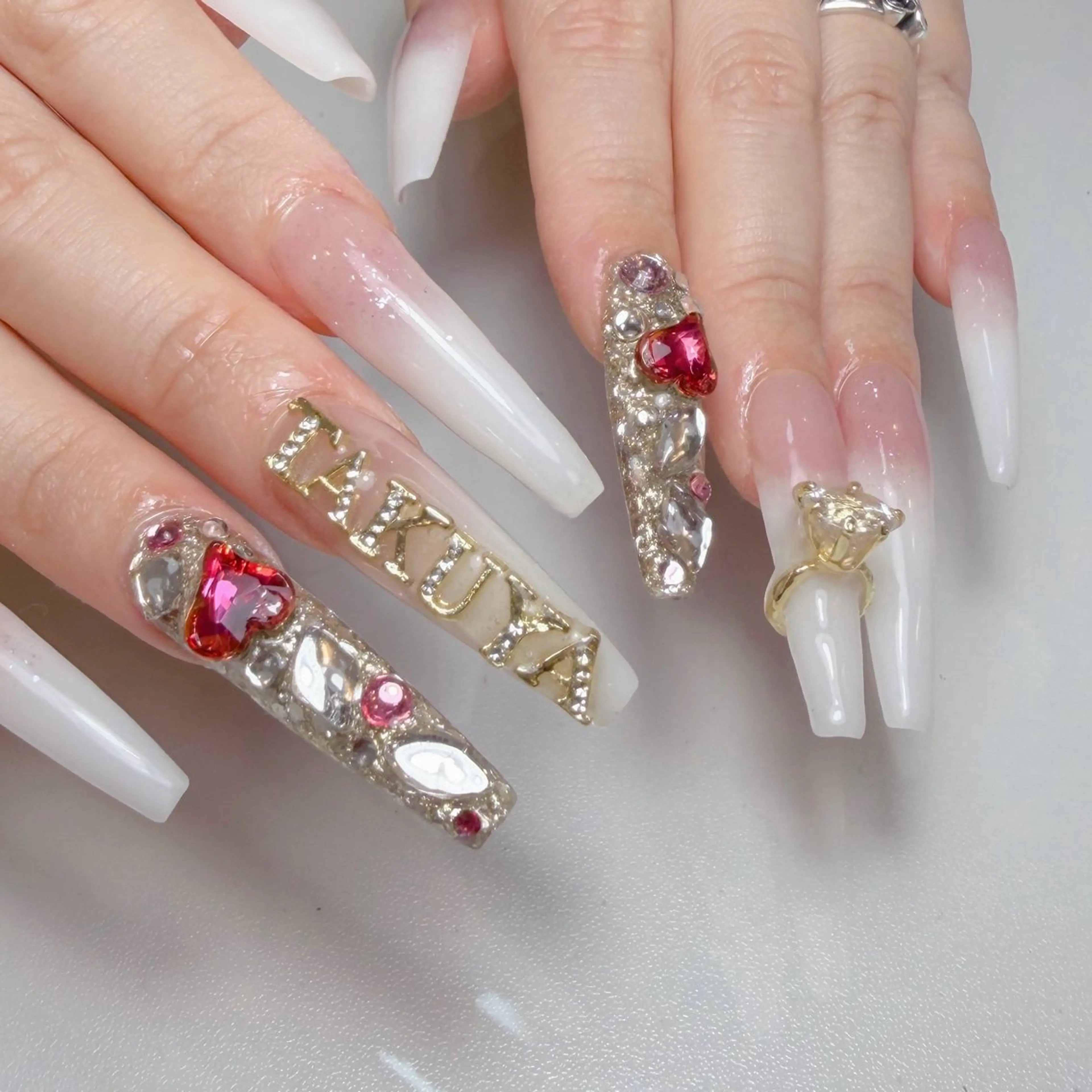 【長さだし】【スカルプ】１０本アートの写真