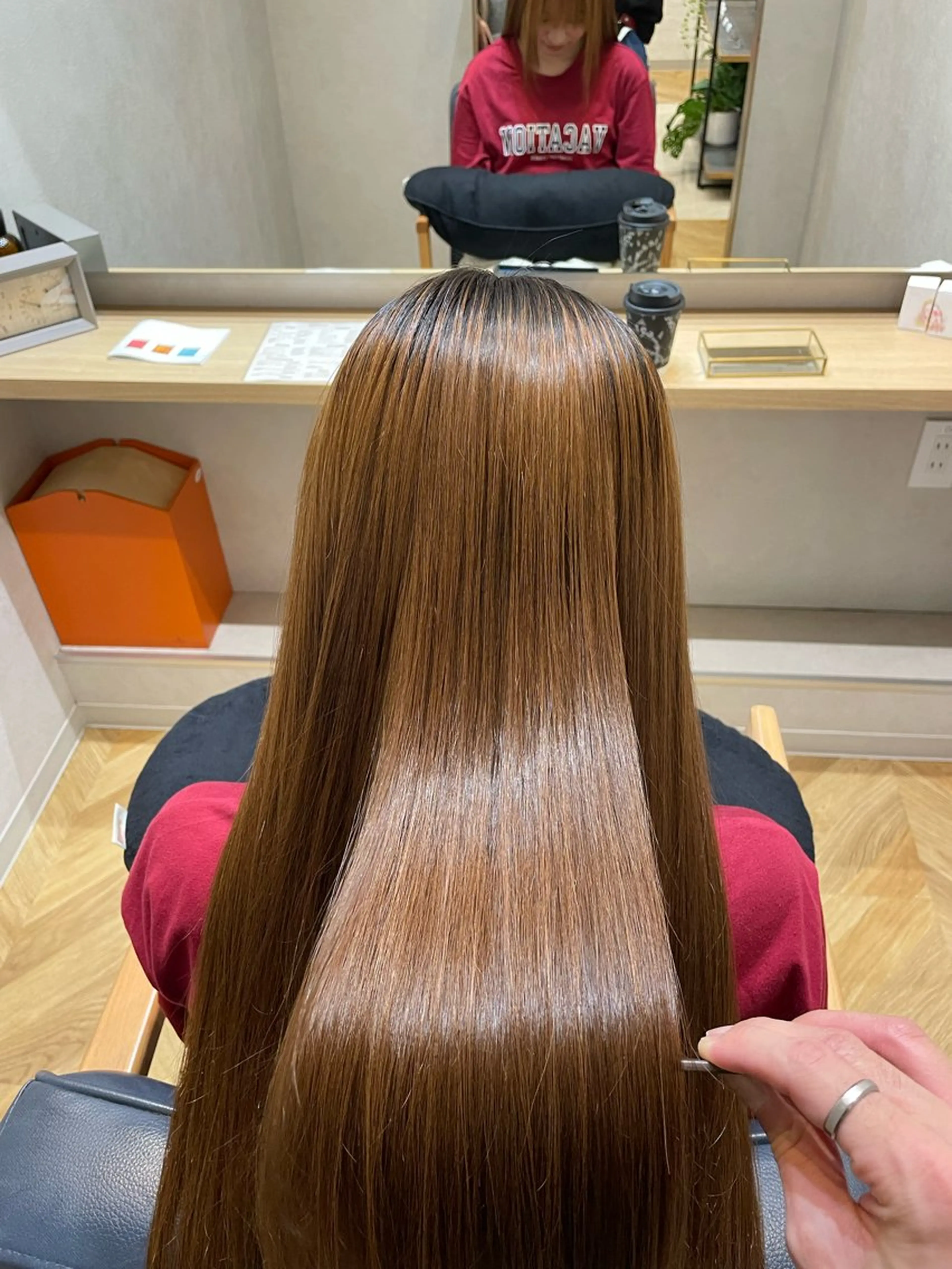 ロング 髪質改善 韓国風ヘア 縮毛矯正 カット 縮毛矯正 newi宮崎 akioのヘアスタイル