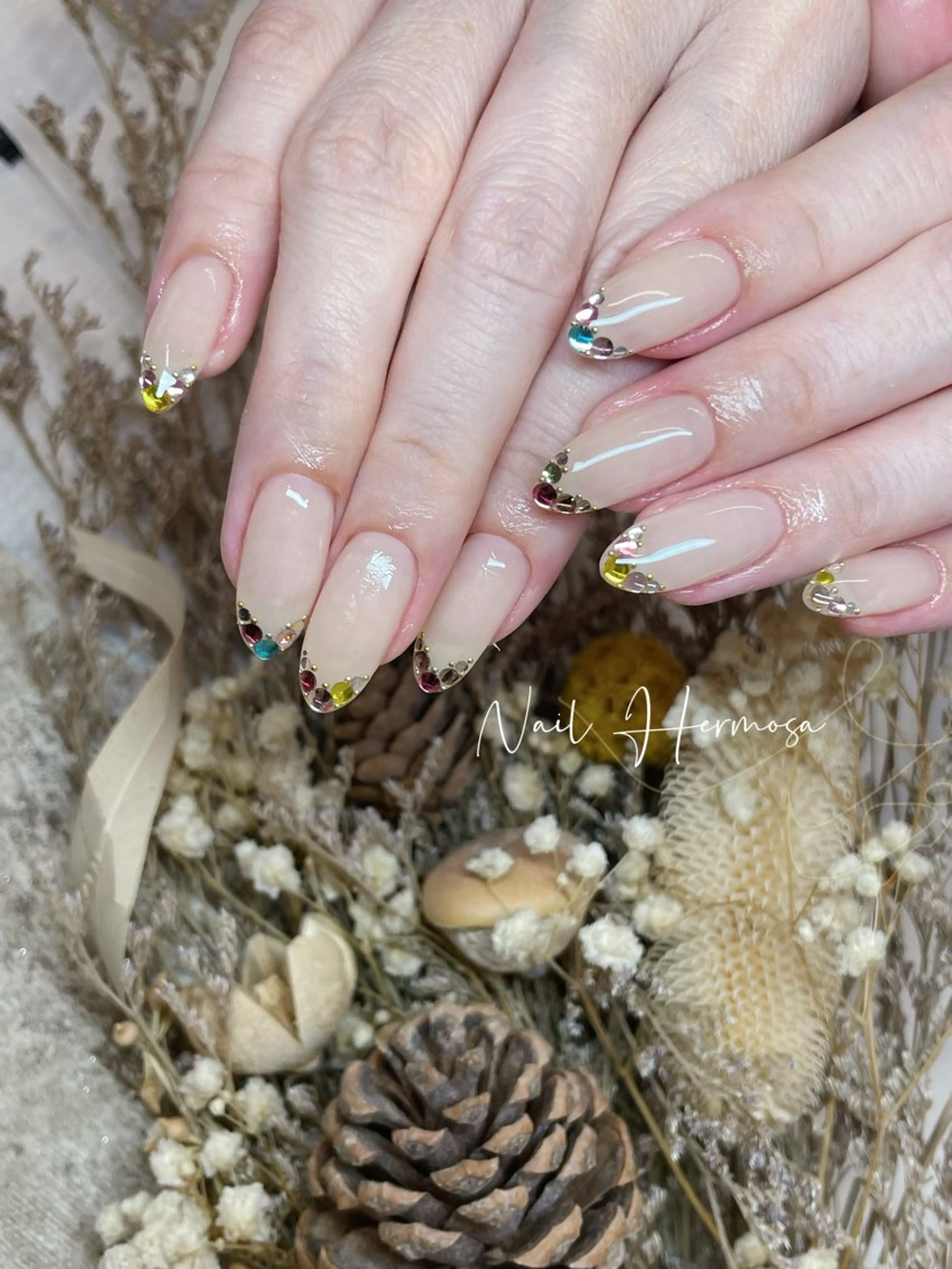 ネイル 長さ出し フラッシュネイル フットネイル ジェルネイル マグネットネイル ハンドネイル ネイル エルモサのネイルデザイン