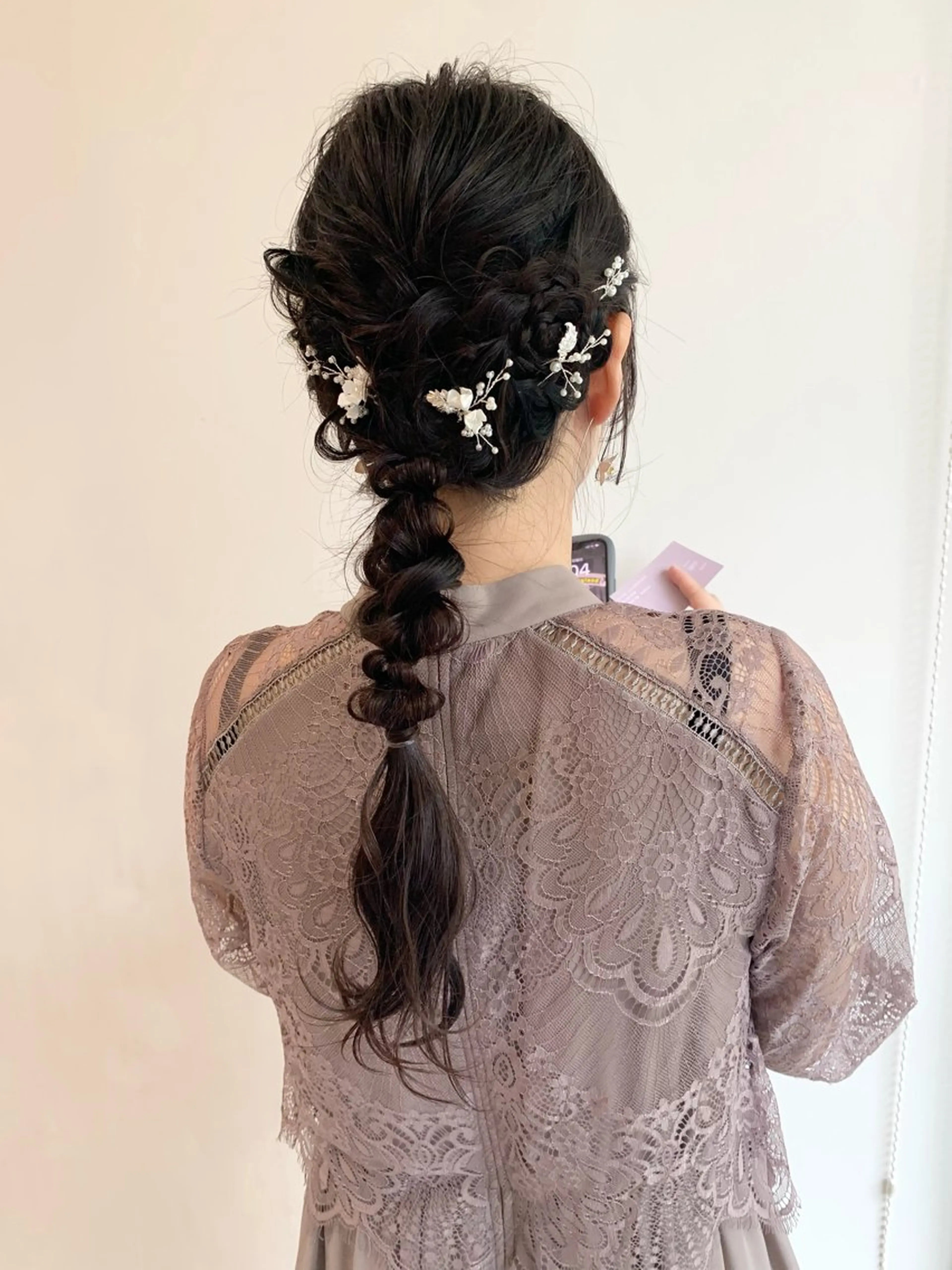 ロング ヘアアレンジ moeka レイヤー /艶カラー/韓国のヘアスタイル