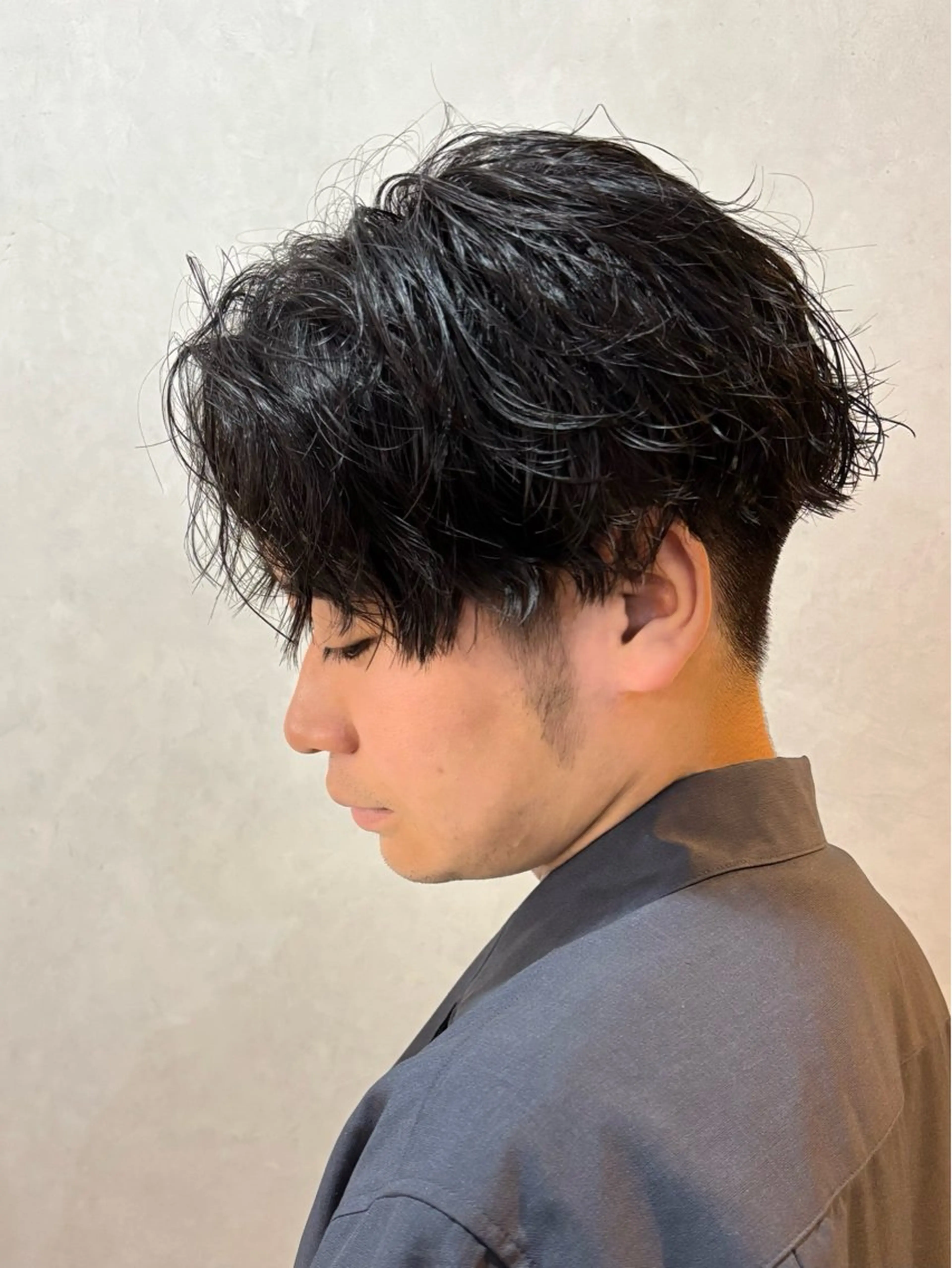ショート パーマ メンズ カット パーマ mellow men 's MIZUKIのヘアスタイル