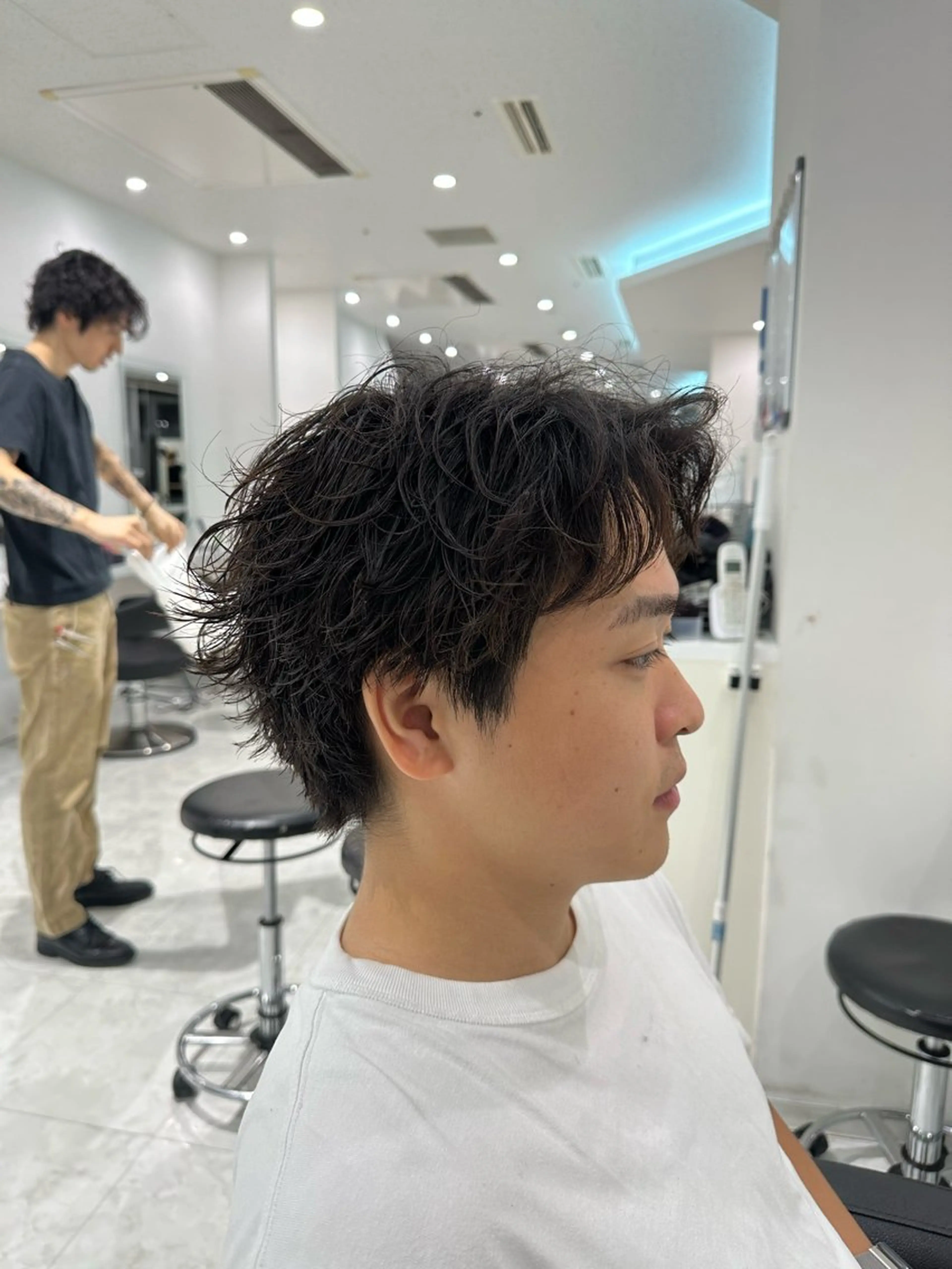 パーマ メンズ カット パーマ 🐺メンズパーマ マッシュ　あさひ🐺のヘアスタイル