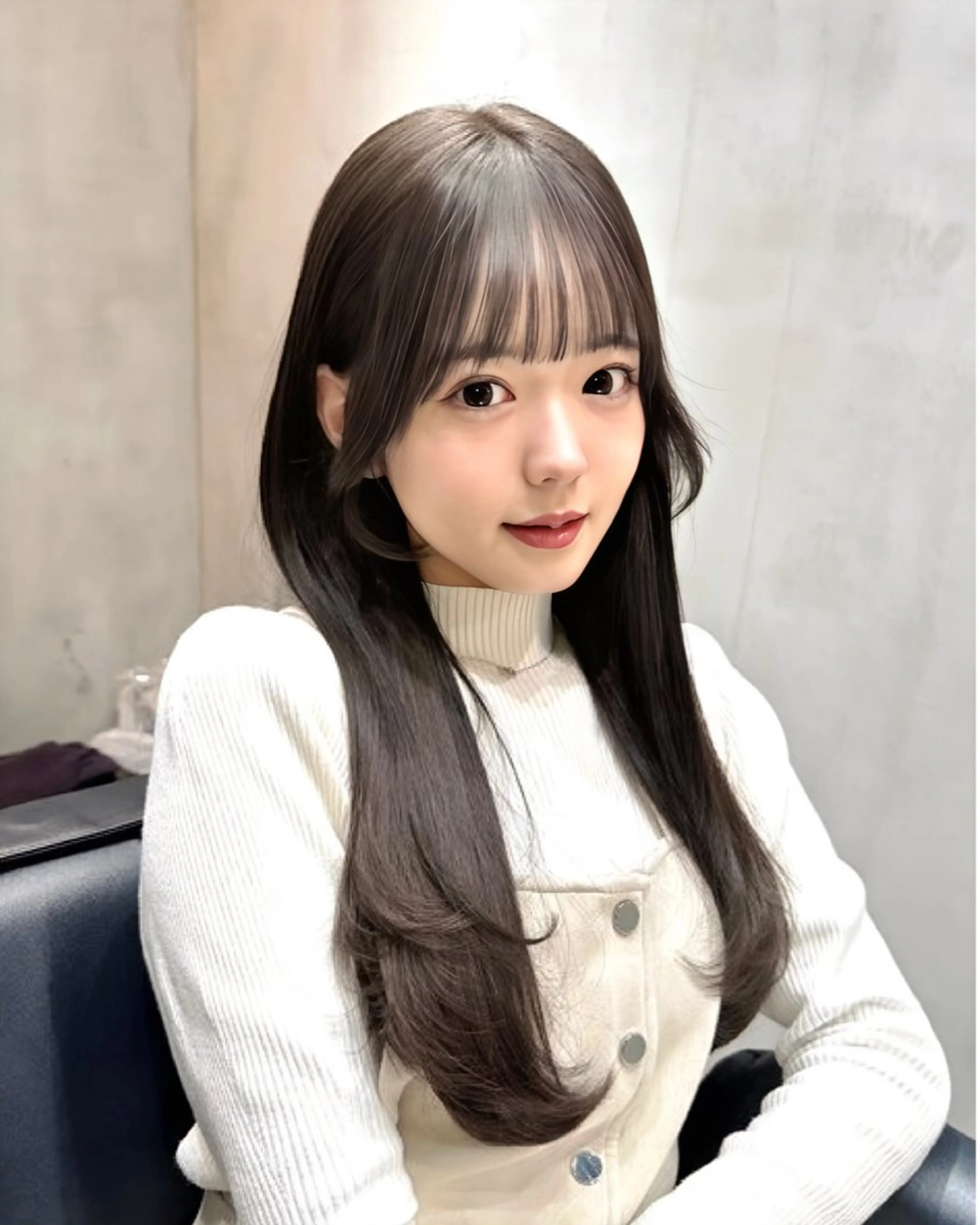 ロング 縮毛矯正 トリートメント Celan 表参道所属・ゆうさ/髪質改善 /上品ガーリーのヘアスタイル