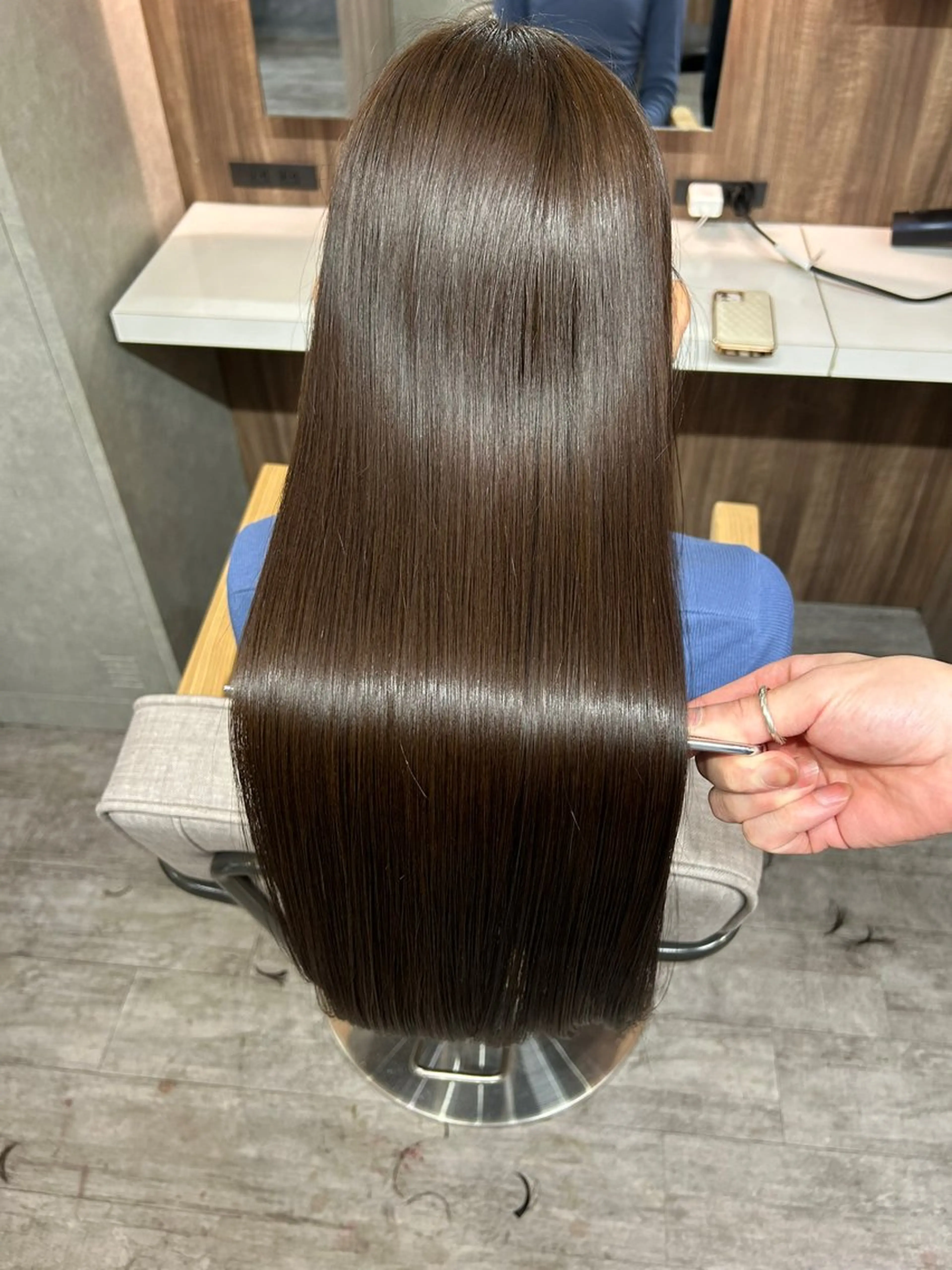 ロング 縮毛矯正 ユアーズヘアーセカンド所属・広島No.1美髪矯正 髪質改善/河村総一郎のヘアスタイル