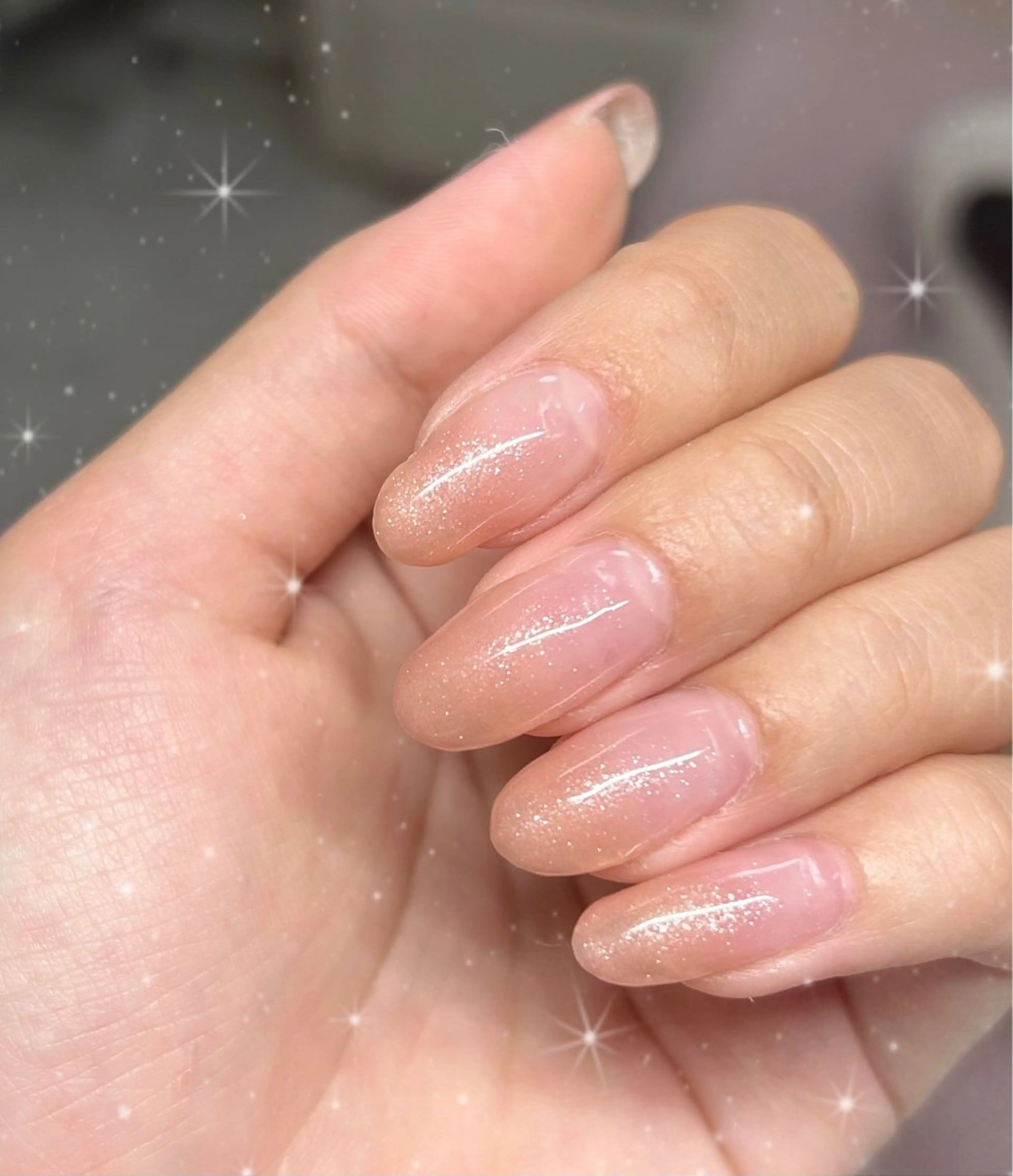 ネイル ラメ(グリッター) ピンク Bestnail所属・Best Nail Yu🎀🫧のネイルデザイン