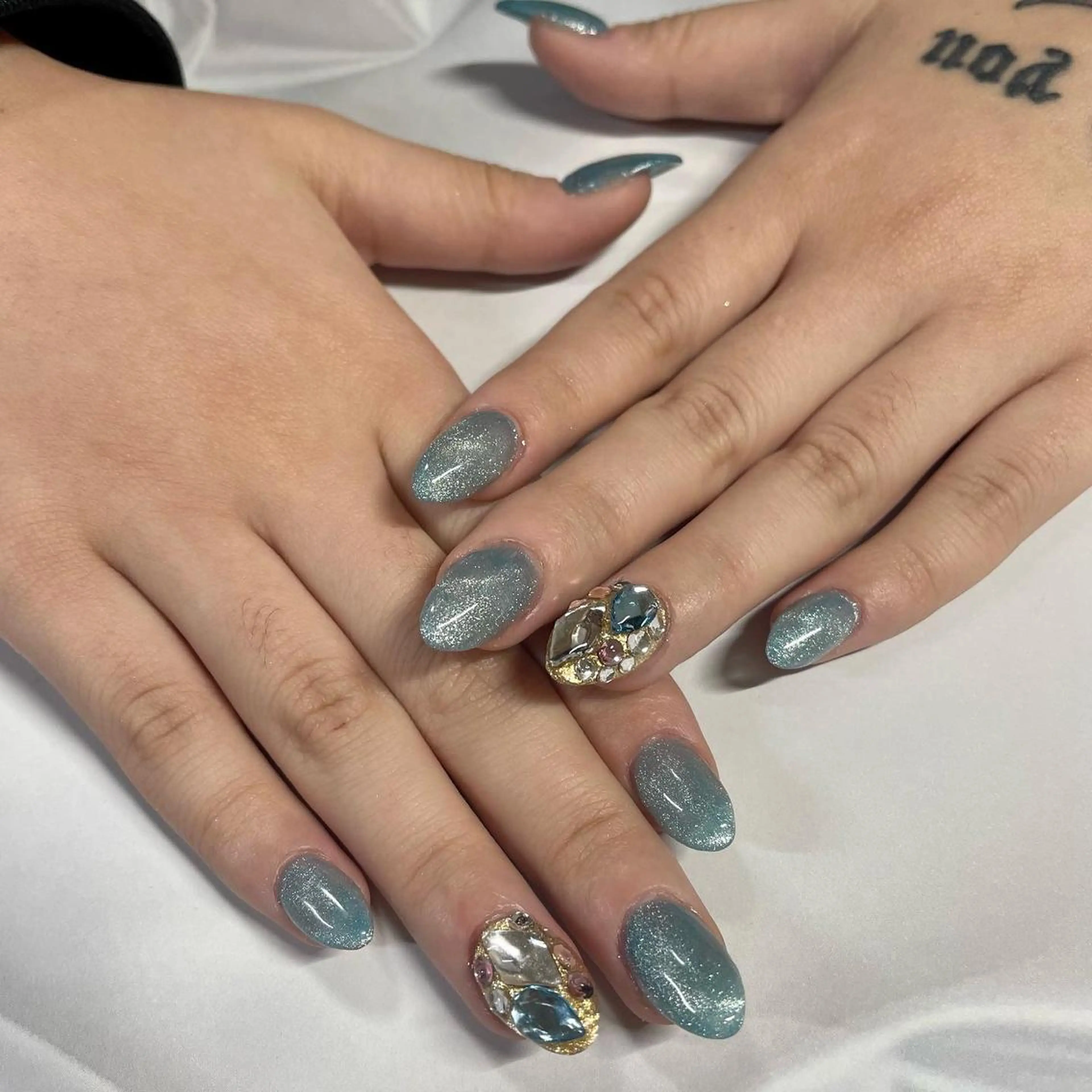 ネイル ワンカラーネイル スカルプネイル 奥園 良恵のネイルデザイン