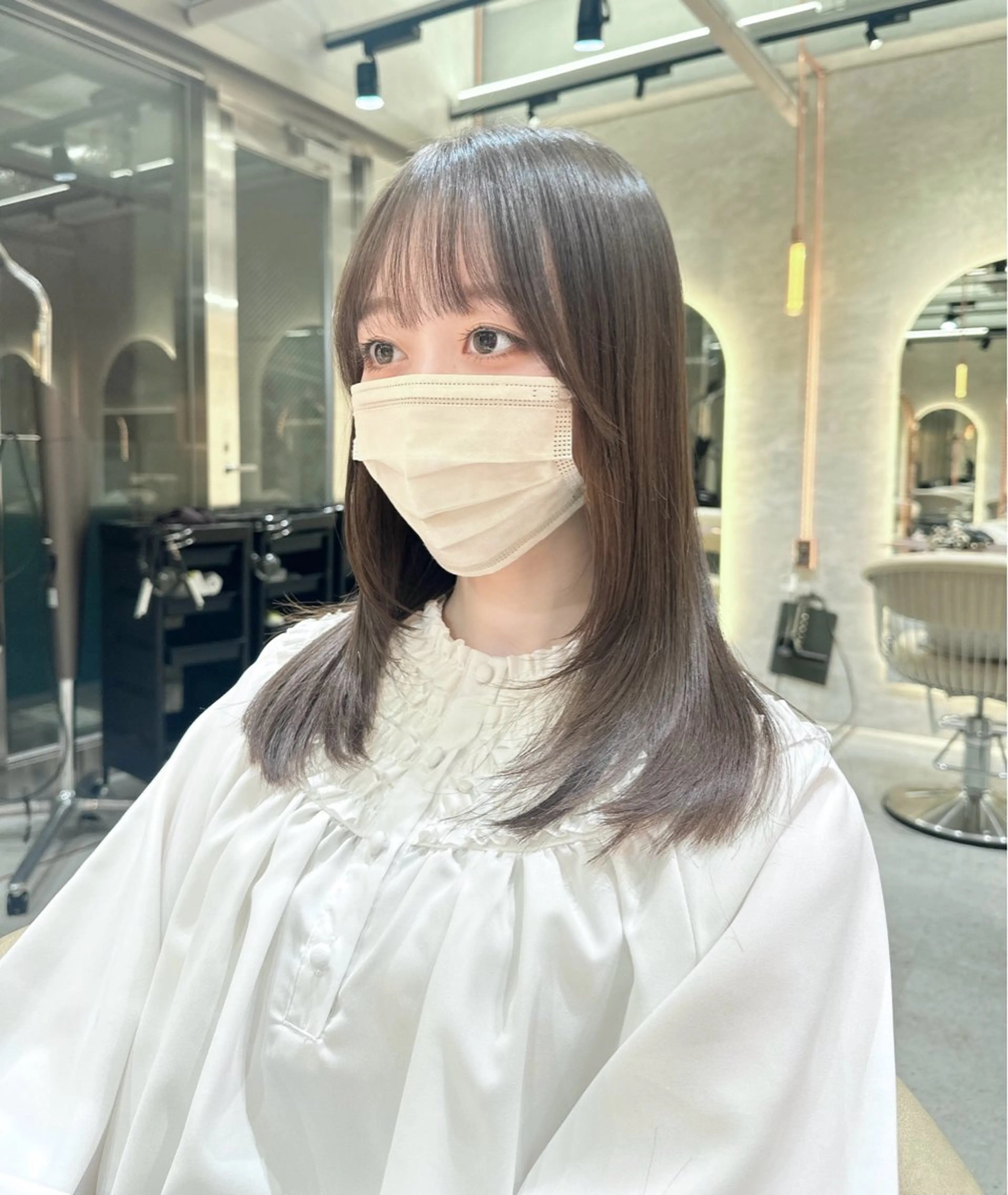 ミディアム 縮毛矯正/髪質改善/ 🔥/銀座/はやとのヘアスタイル