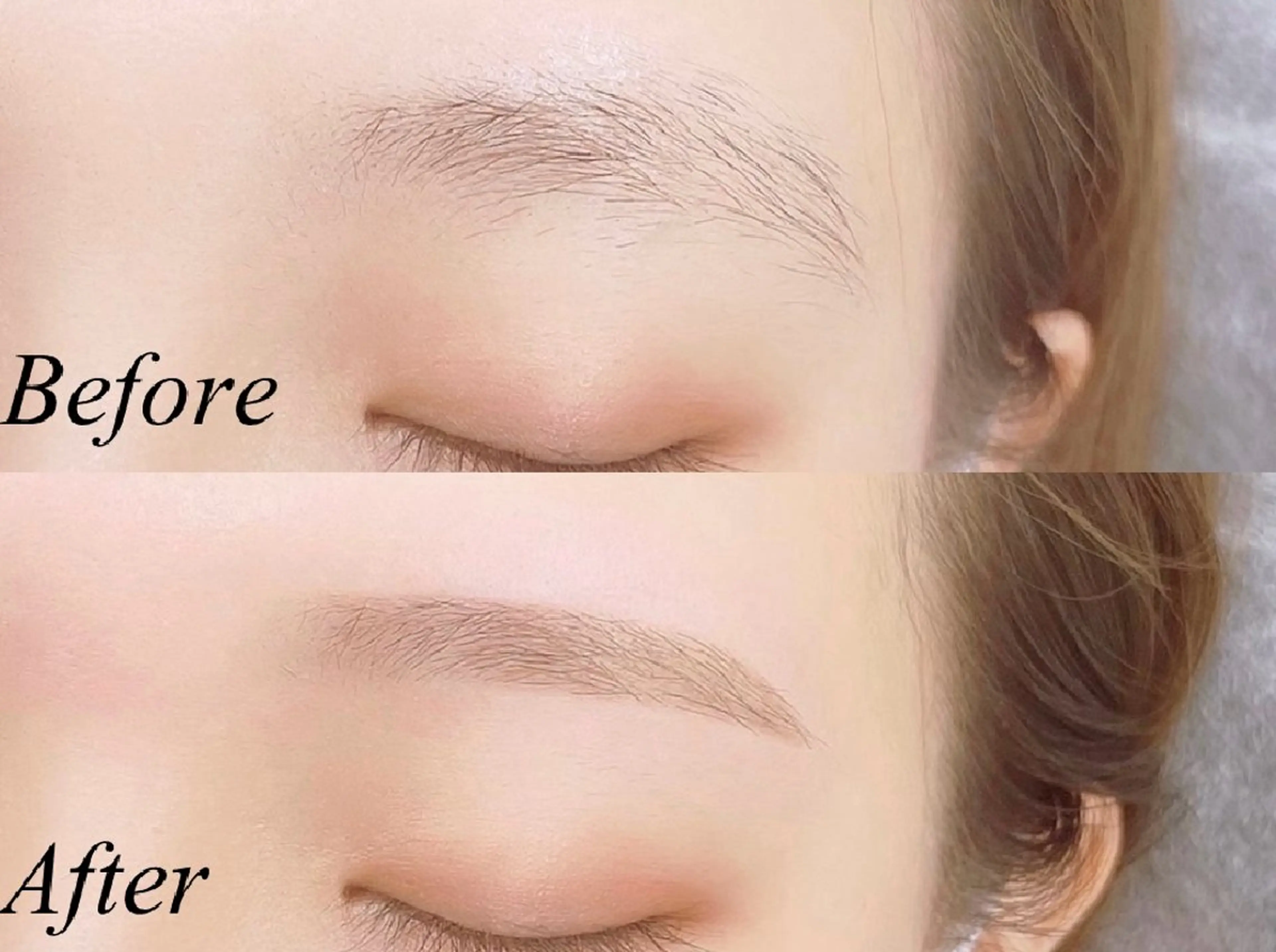 学割U24🎓《ナチュラル眉🌱》美眉アイブロウWAX＋間引き (メイク込)の写真