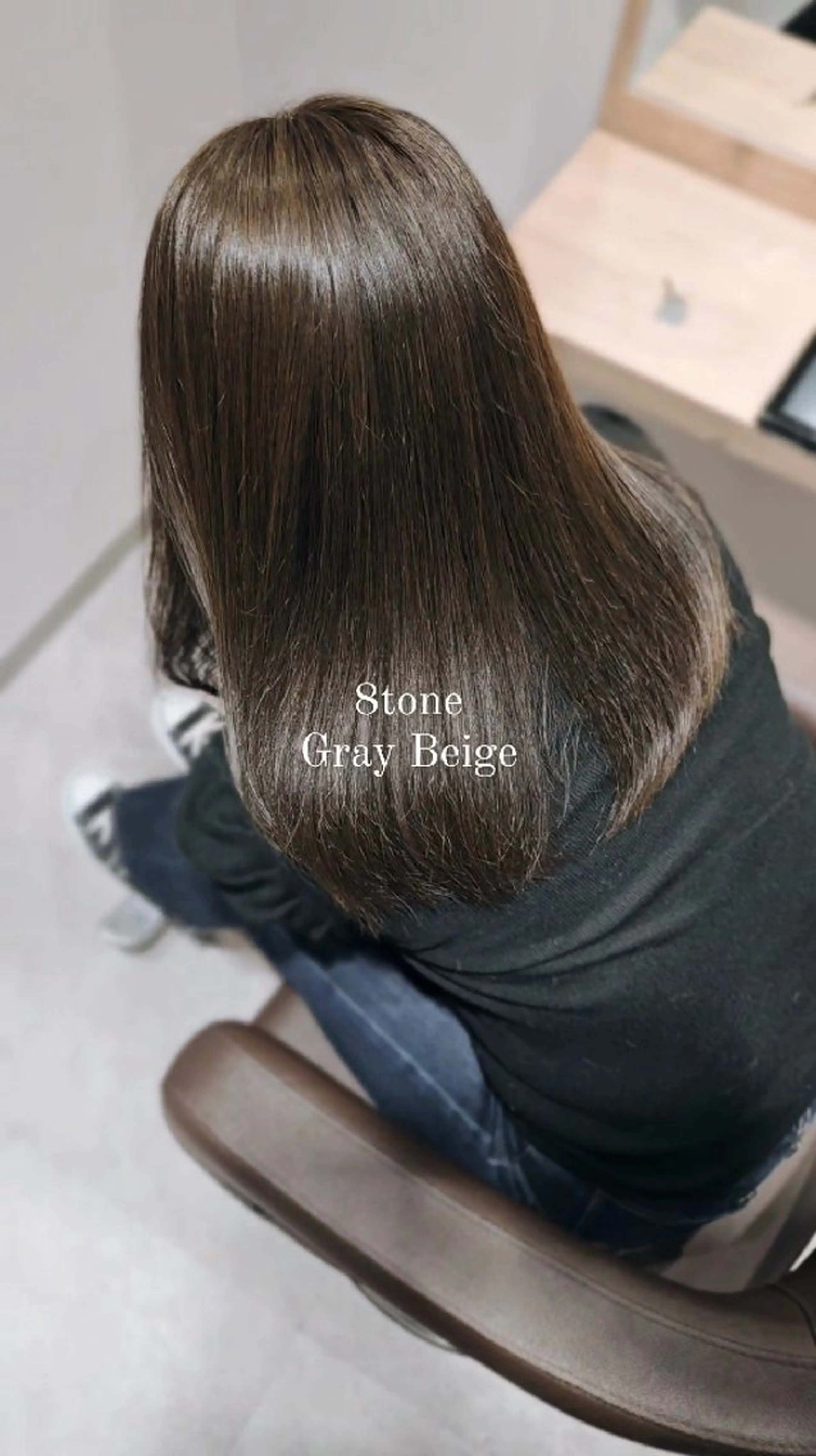 ミディアム カラー 透明感カラー グレージュ カット ヘアカラー トリートメント サロウィン　神戸三宮店所属・三宮No.1ブリーチ 無しカラー/杉山太貴のヘアスタイル