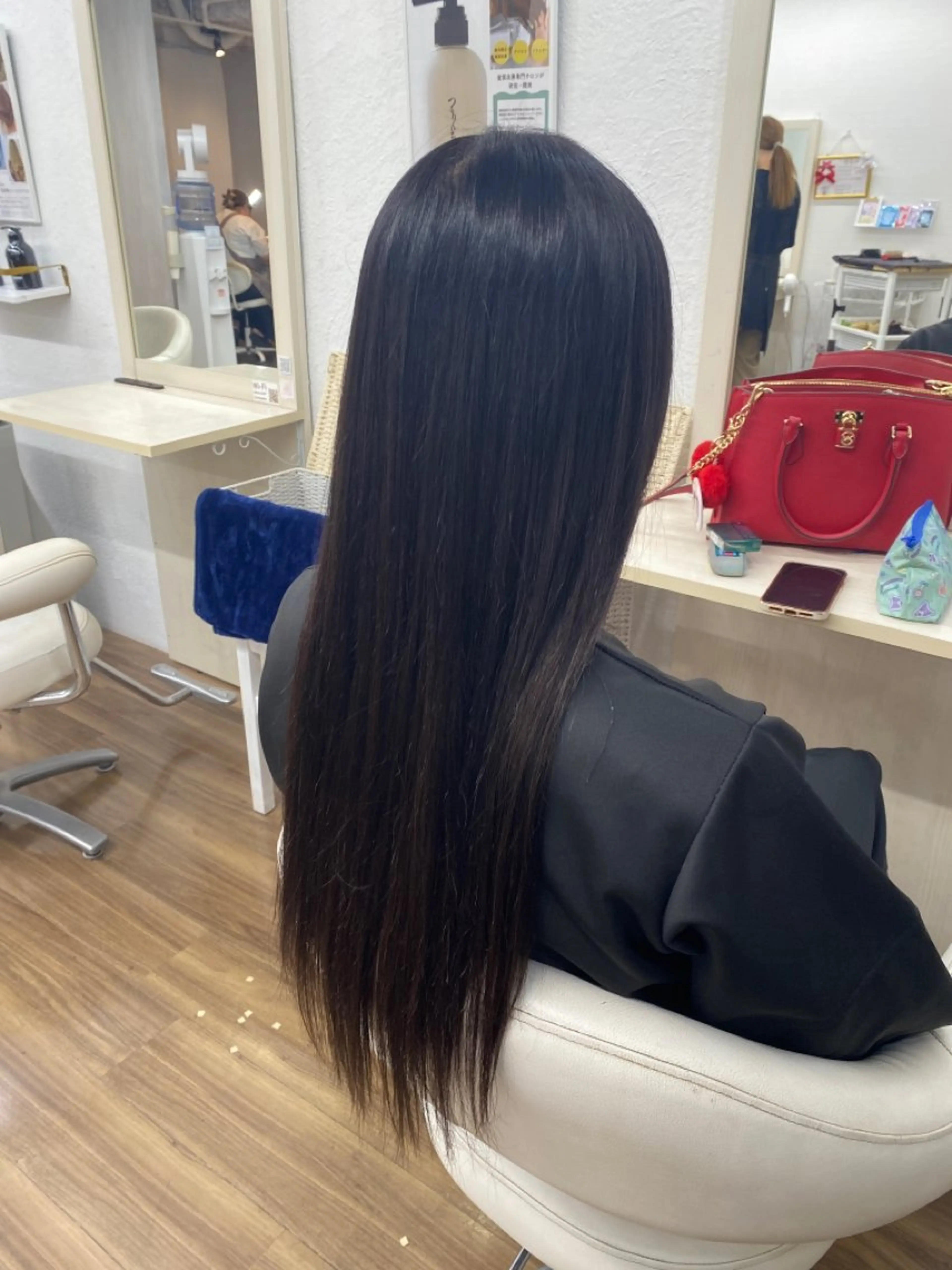 ロング カラー エクステ ヘアカラー トリートメント エクステ GLOSS 心斎橋 山上のヘアスタイル